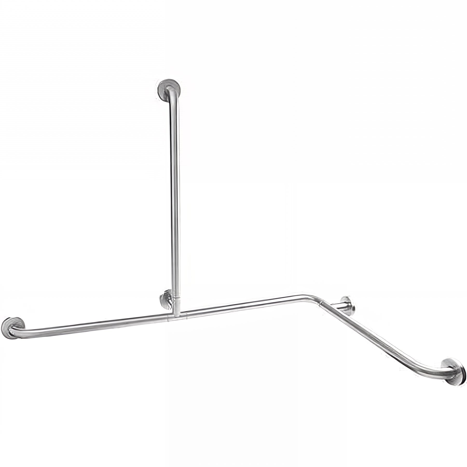 Barre de relèvement d´angle avec maintien couleur vertical central 71x128x83 PMR normes handicapé SANINDUSA New WC Care