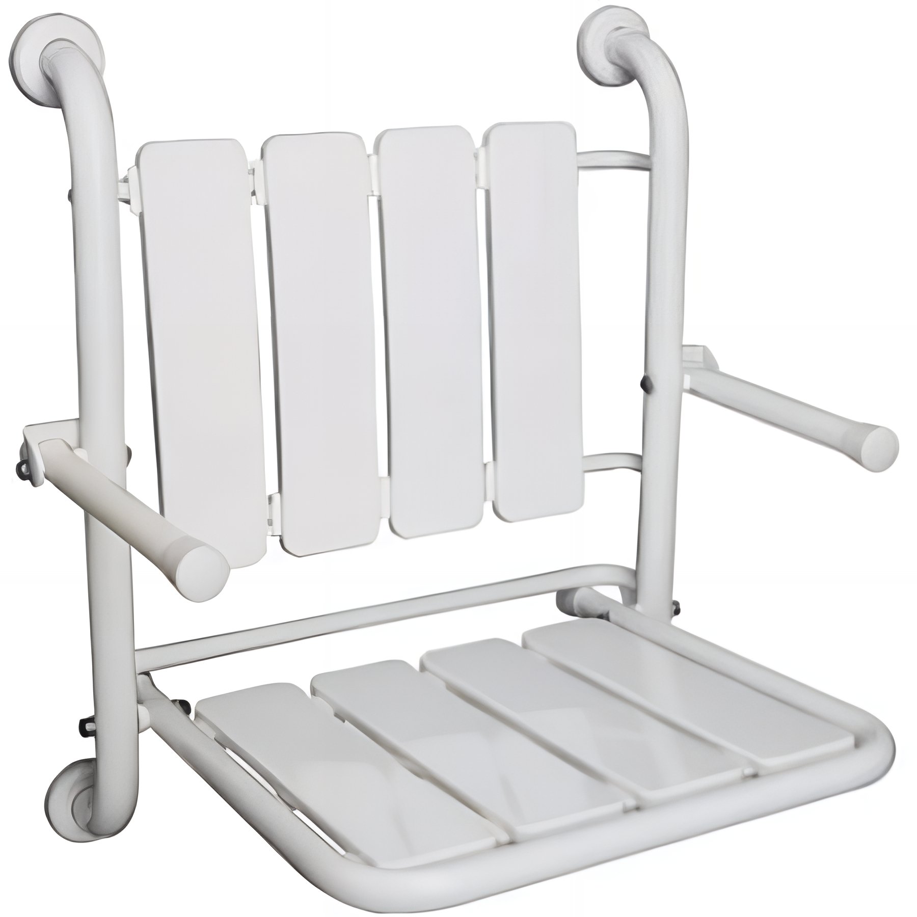 Siege de douche PMR normes handicapé SANINDUSA couleur blanc   