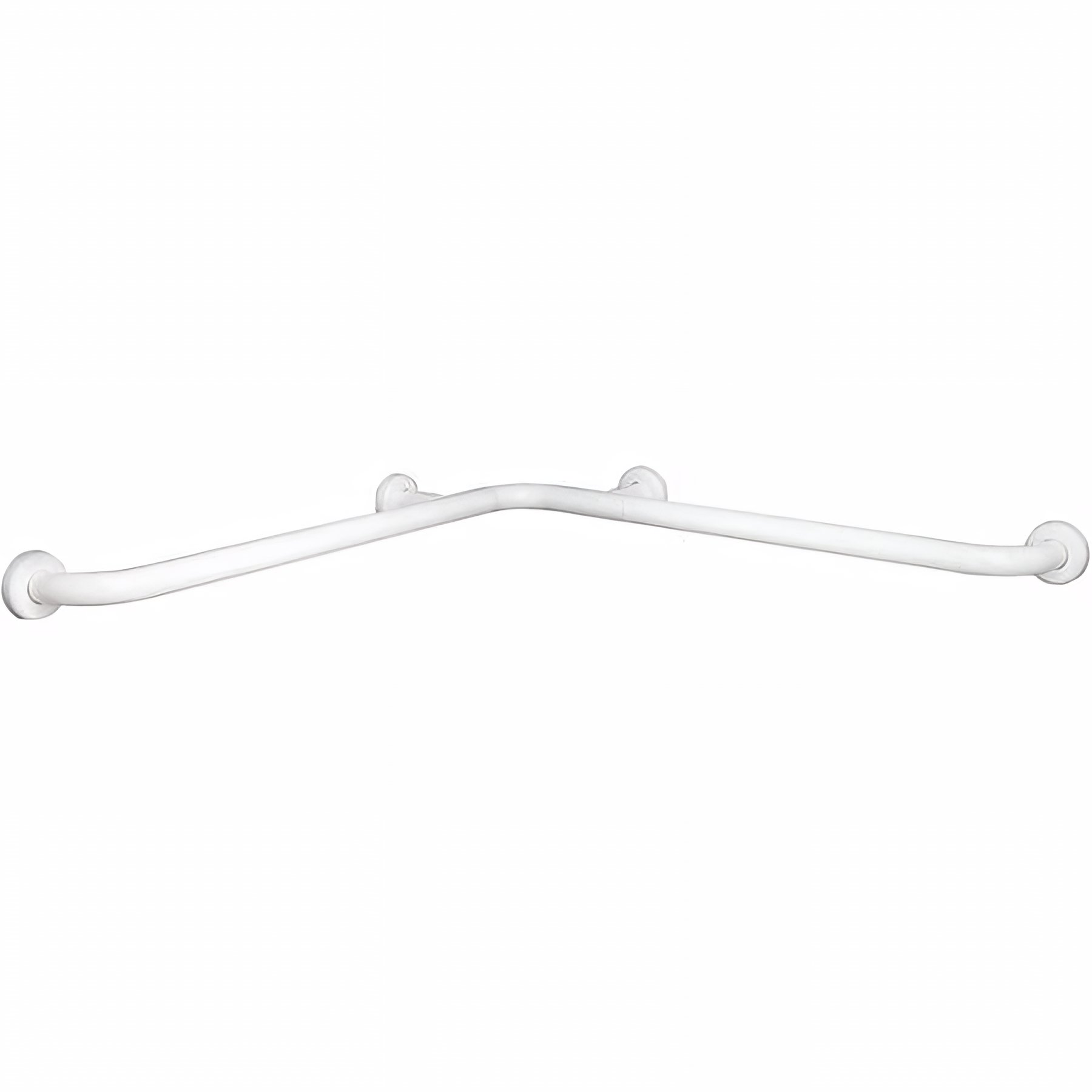 Barre de relèvement PMR normes handicapé SANINDUSA d'angle 77x77 couleur blanc