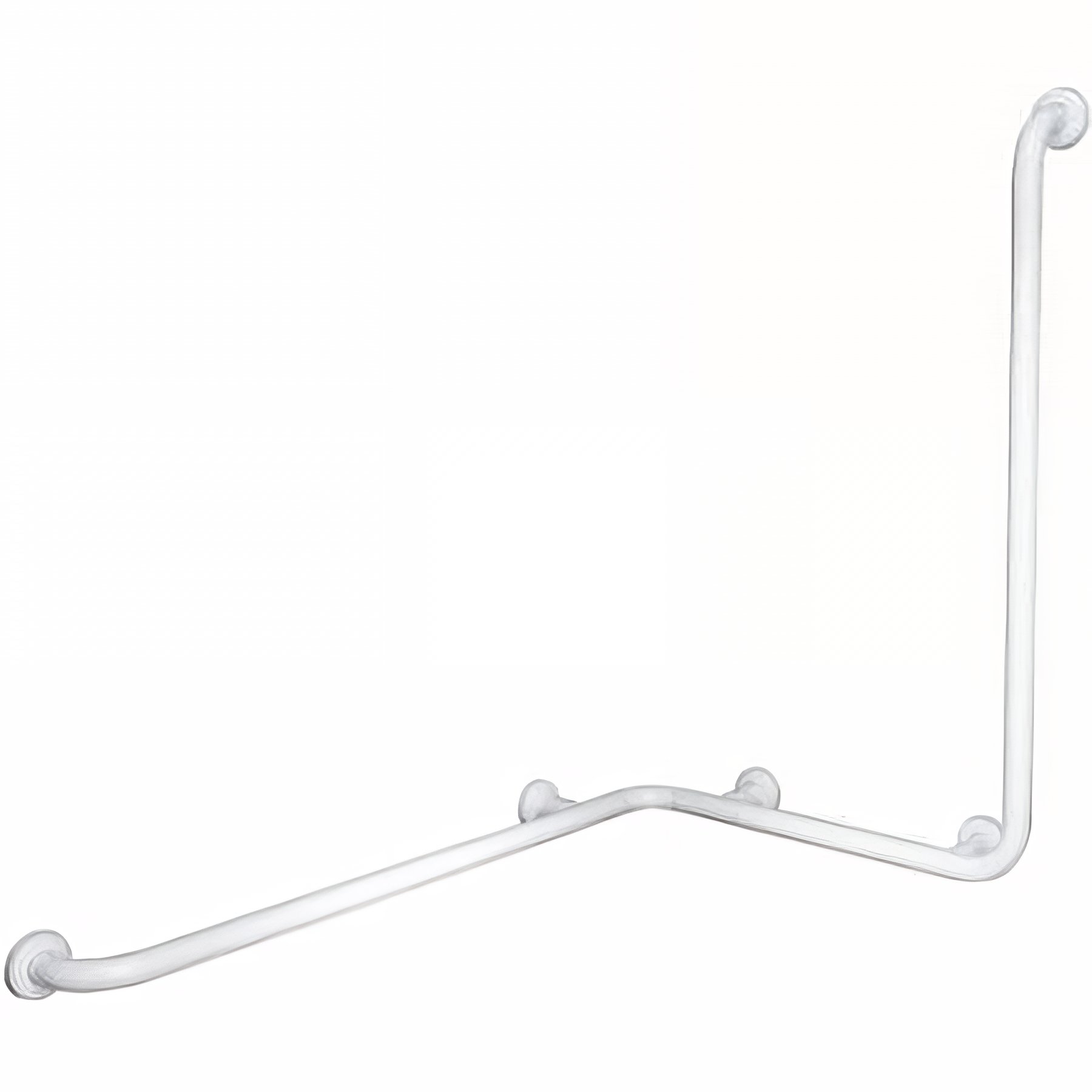 Barre de relèvement d'angle 107x67x78 droit pour PMR normes handicapé SANINDUSA couleur blanc