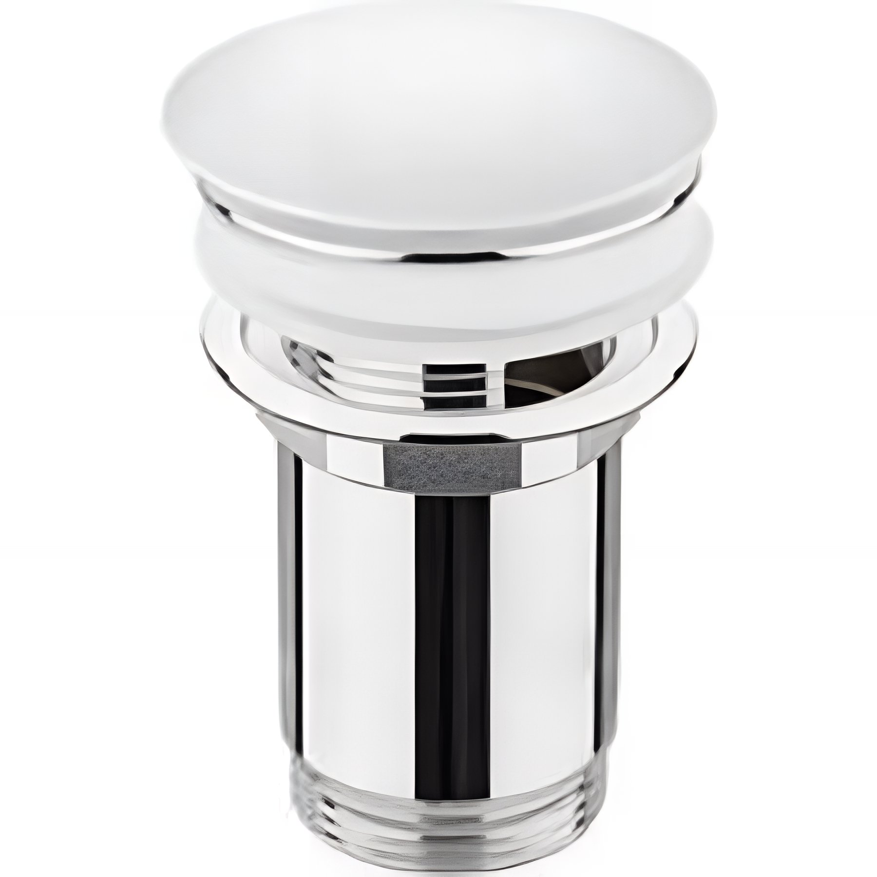 Vidage clic-clac universel SANINDUSA pour lavabo couleur blanc/chrome