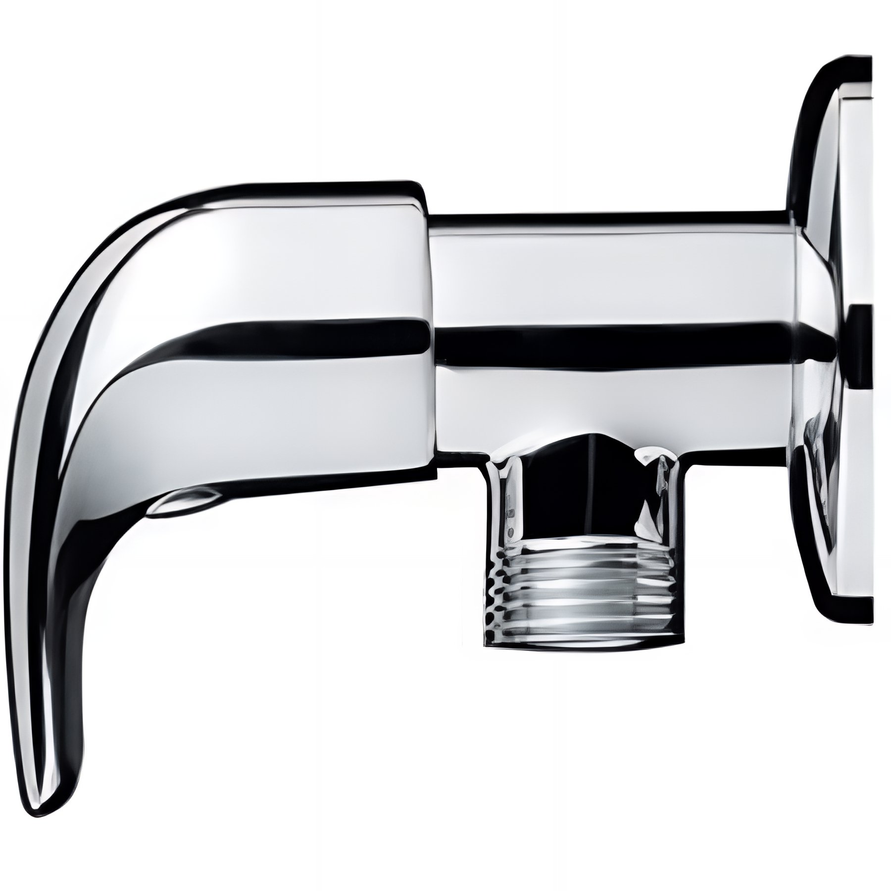 Robinet équerre 1/2 avec filtre Alfa chrome   