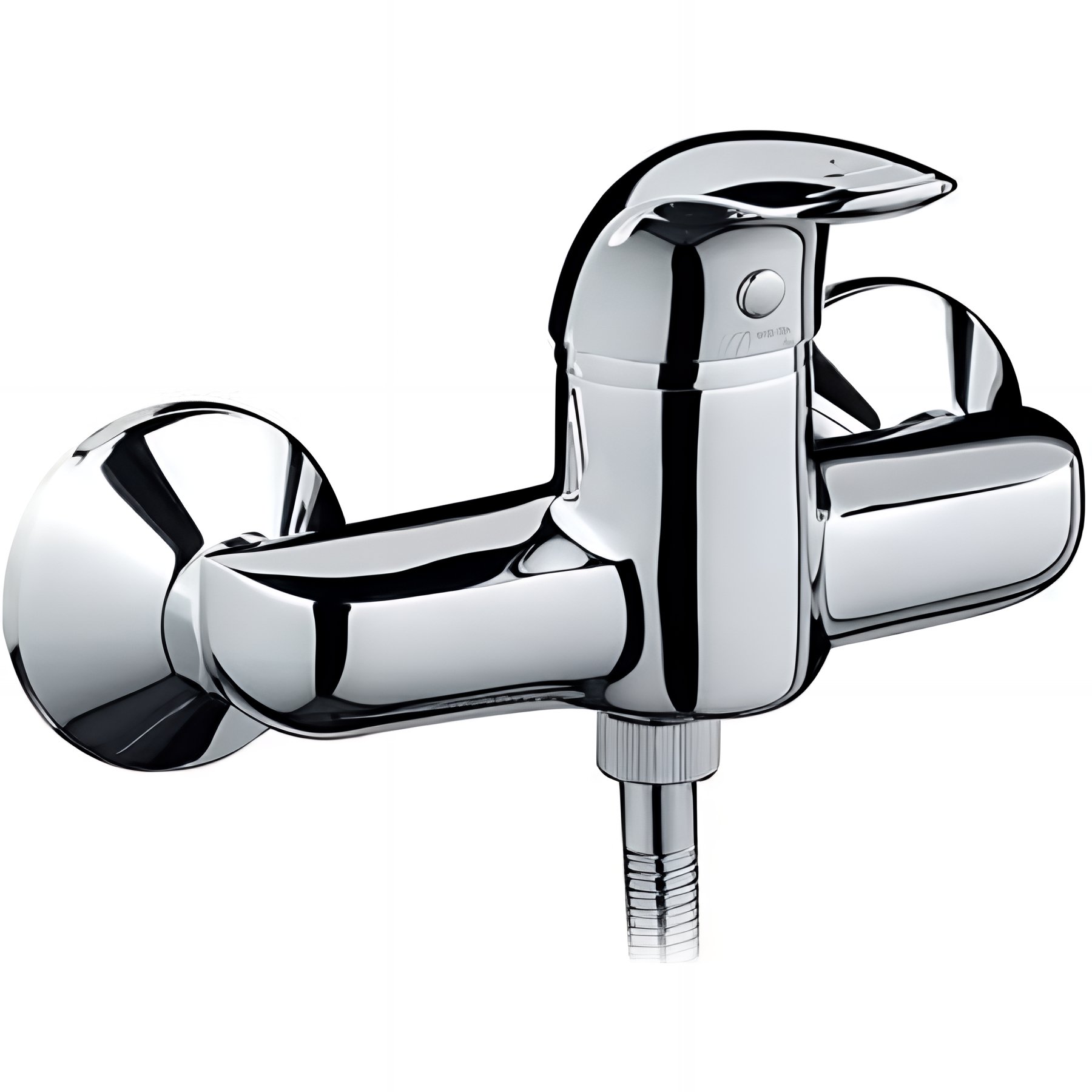 Pack Mitigeur douche SANINDUSA Alfa chromé compris flexible douchette et support mural