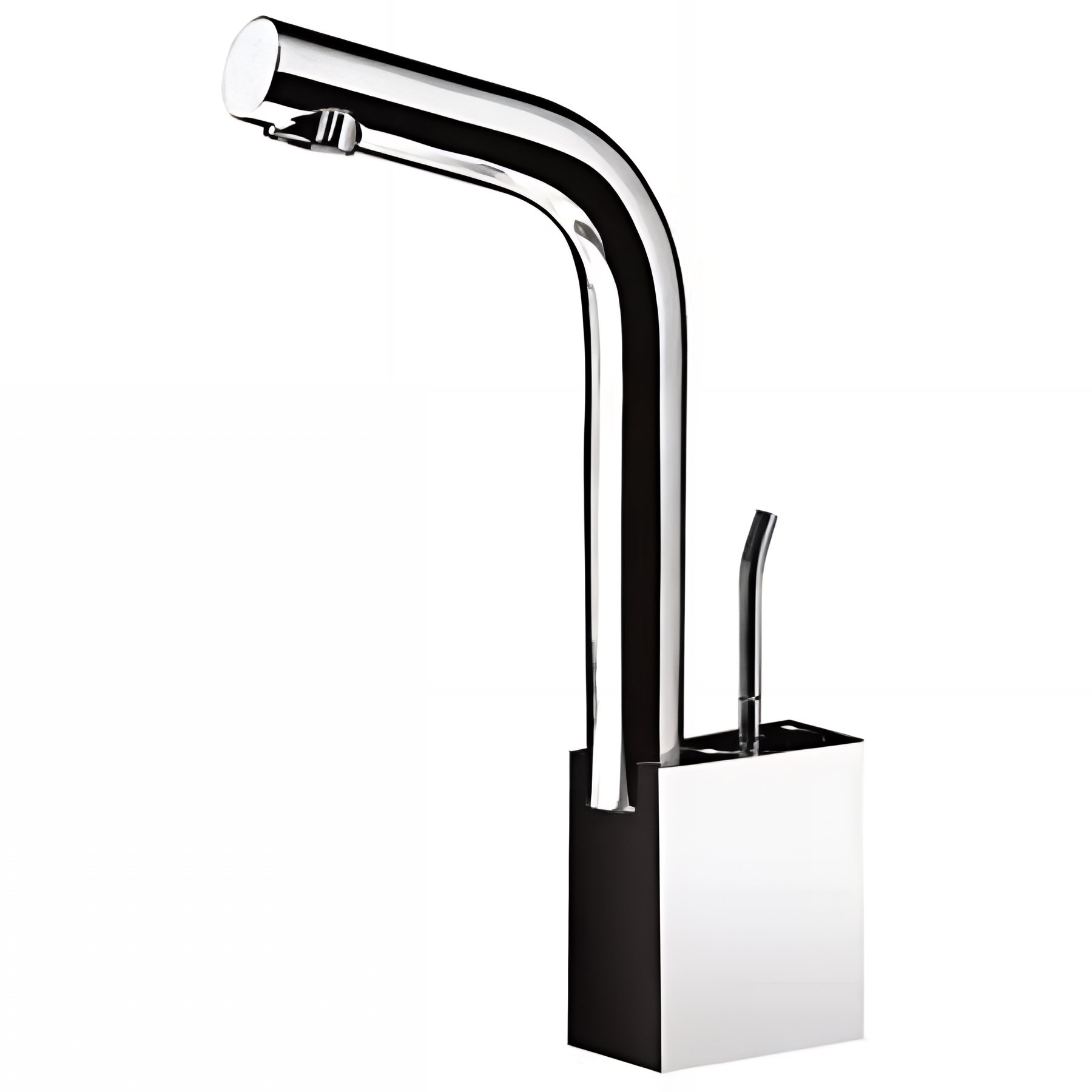 Mitigeur lavabo SANINDUSA ou vasque WCA corps haut pour pose sur plan avec vidage clic-clac chrome
