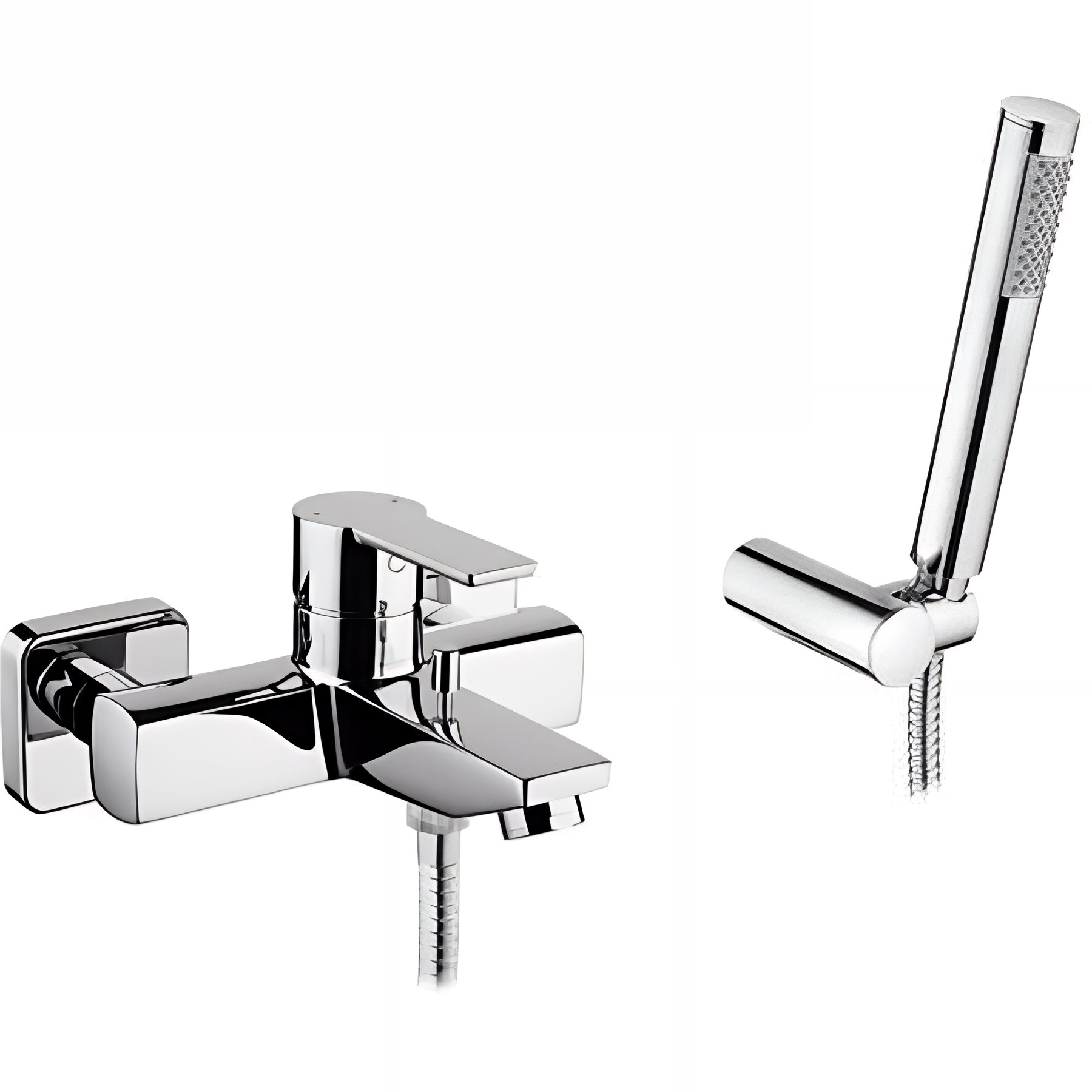 Pack mitigeur bain douche SANINDUSA Master 40 avec douchette, support douchette et flexible chrome
