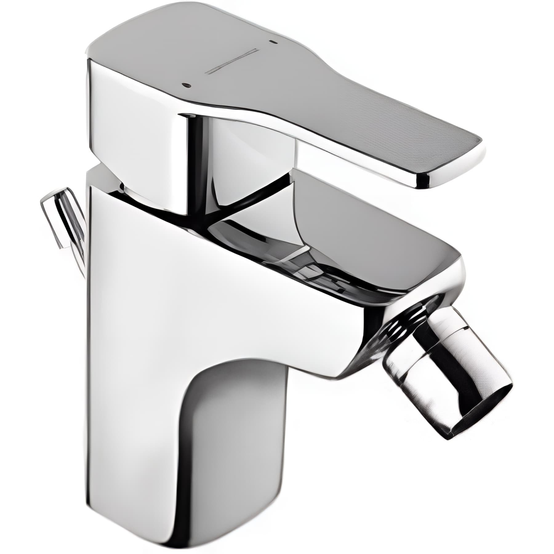 Mitigeur bidet SANINDUSA Alfa céramique traditionnelle SANINDUSA a poser au sol Advance avec vidage chrome