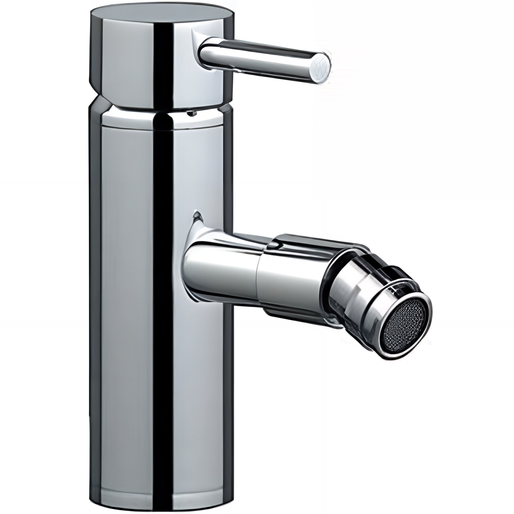 Mitigeur tube SANINDUSA bidet sans vidage chrome