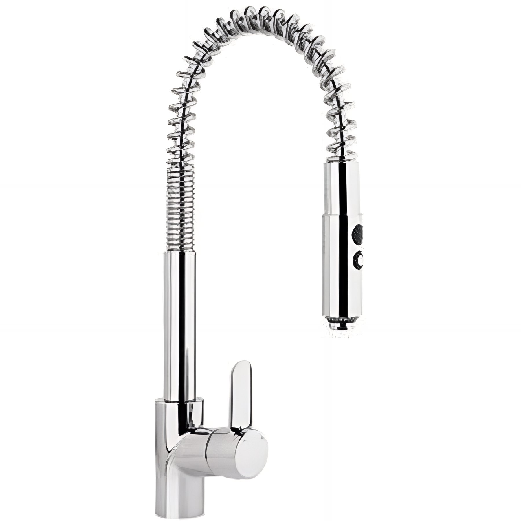 Mitigeur Torus SANINDUSA cuisine avec douchette extractible a ressort chrome