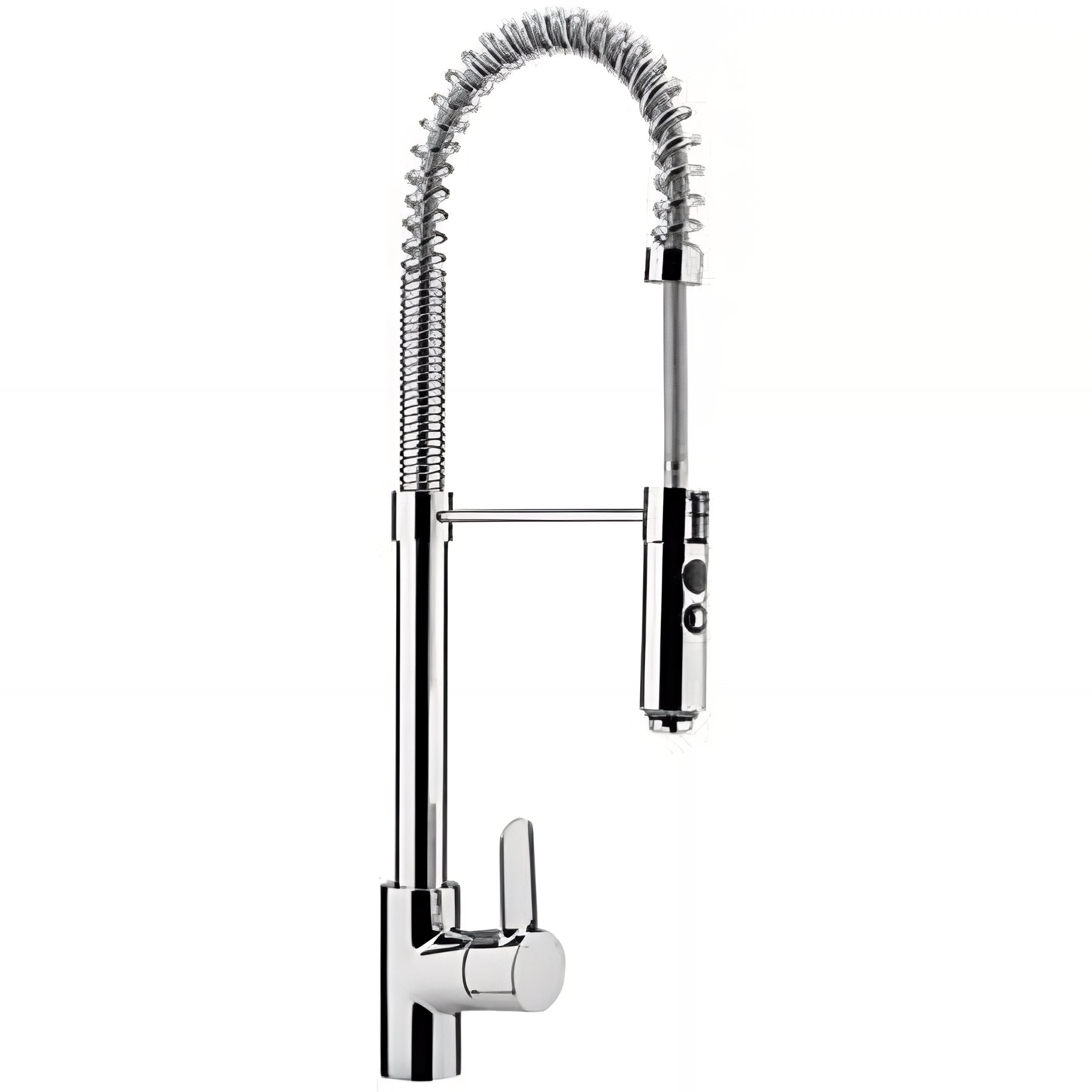 Mitigeur Torus SANINDUSA cuisine avec support bec a ressort chrome