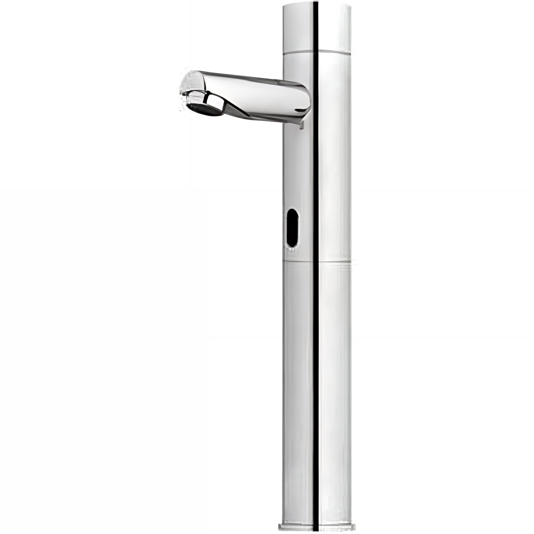 Robinet électronique SANINDUSA lavabo corps haut pose sur plan Basic sans contact a pile chrome