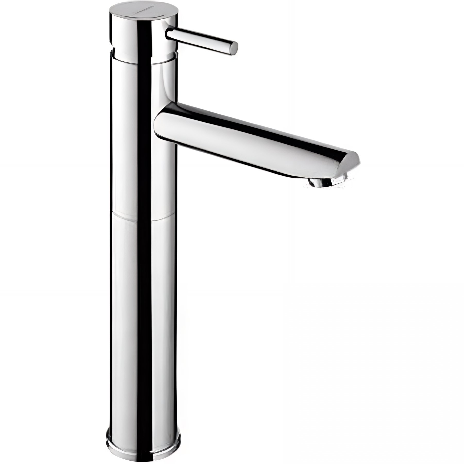 Mitigeur lavabo SANINDUSA Icone Cold Open corps haut pose sur plan chrome sans vidage