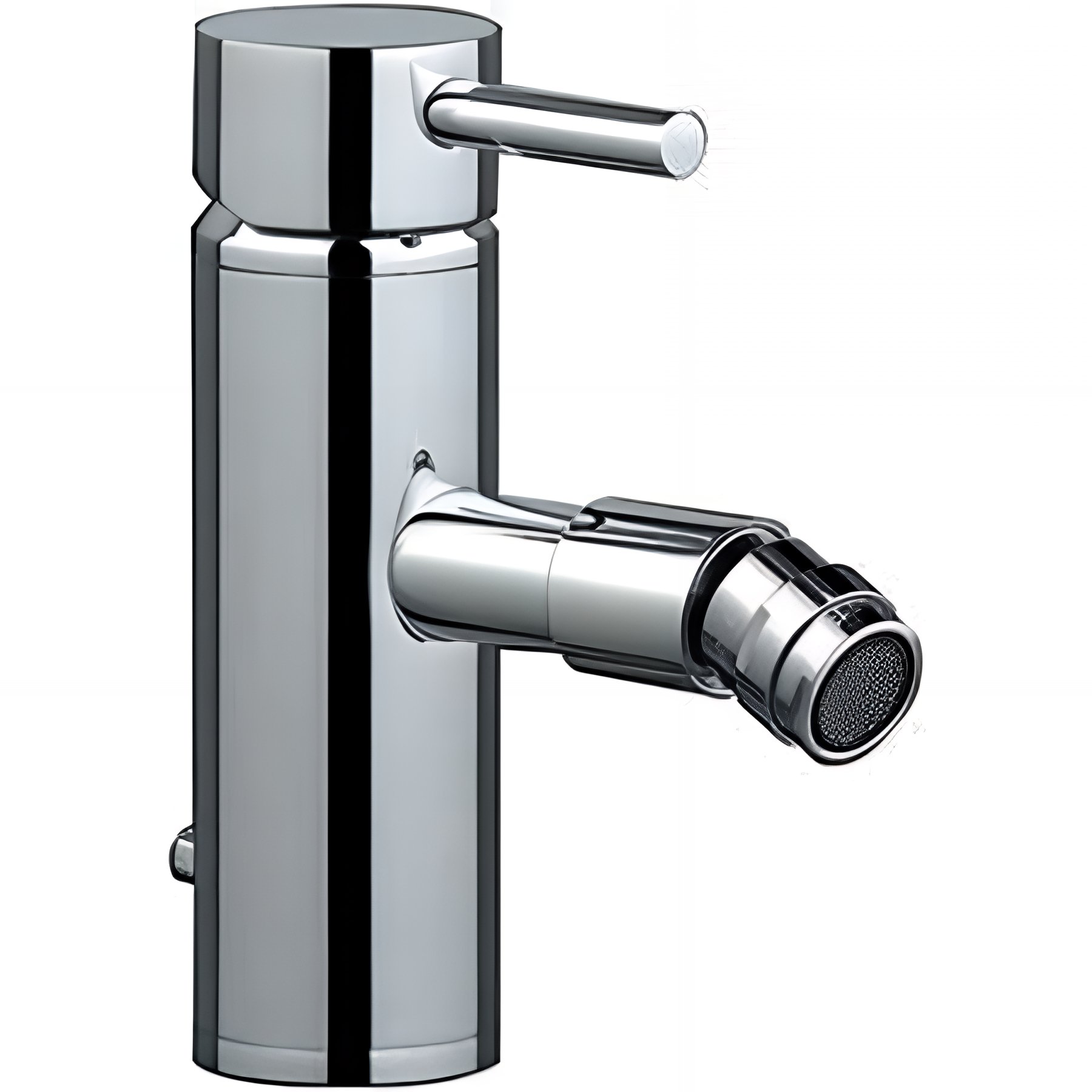 Mitigeur tube SANINDUSA Eco bidet avec vidage chrome