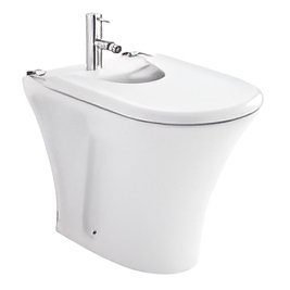 Bidet céramique traditionnelle SANINDUSA Jade a poser au sol couleur blanc   