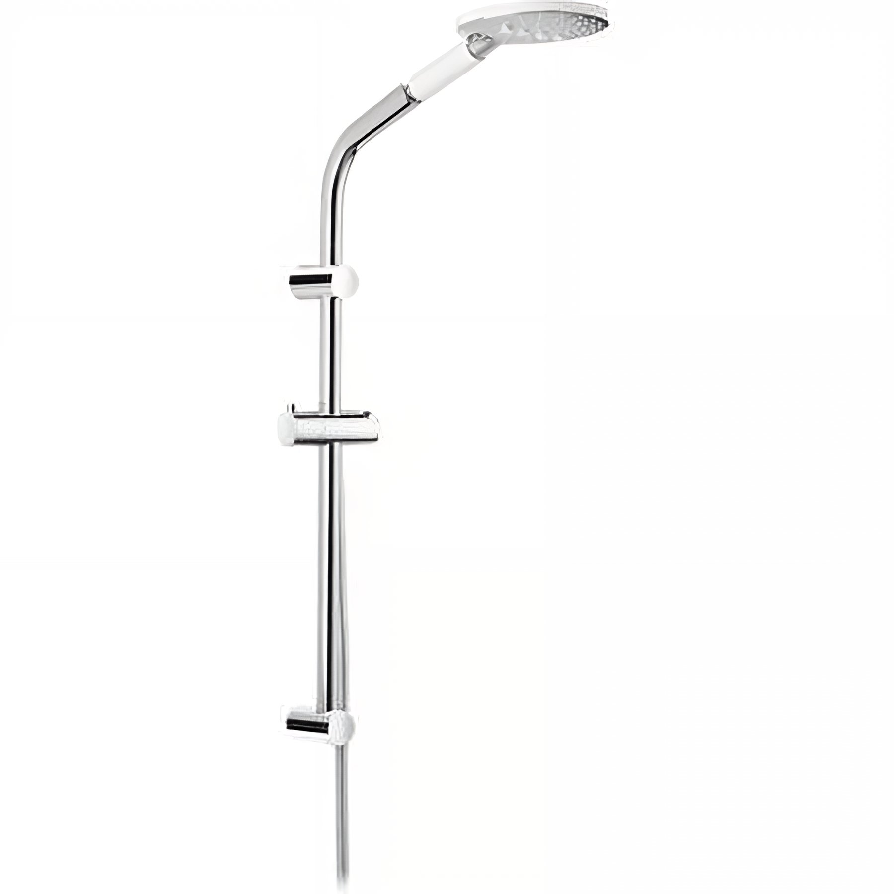 Barre de douche Pro-jet avec douchette et flexible couleur blanc et chrome