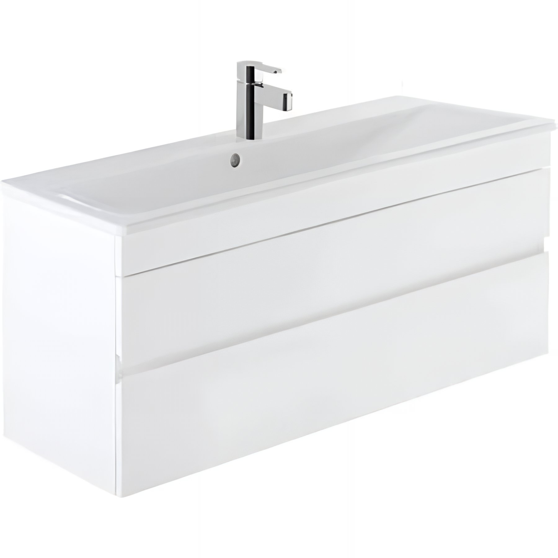 Meuble salle de bains Look pour Vasque 83 avec 2 tiroirs Look couleur gris