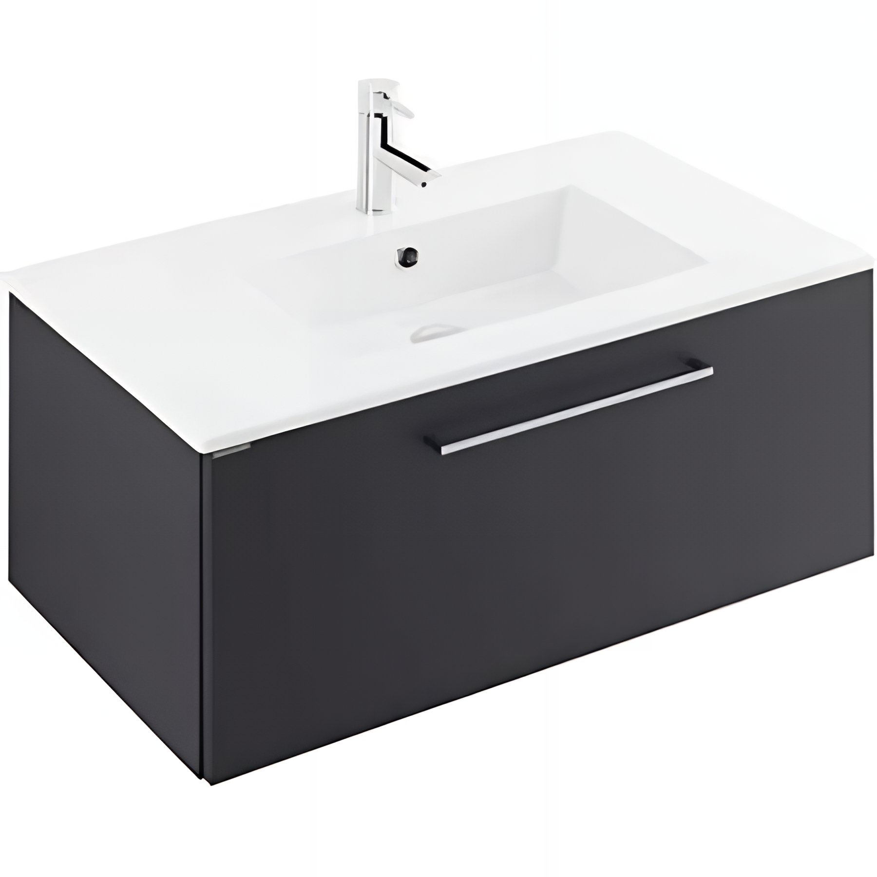 Meuble salle de bains Area 90 avec tiroir couleur blanc