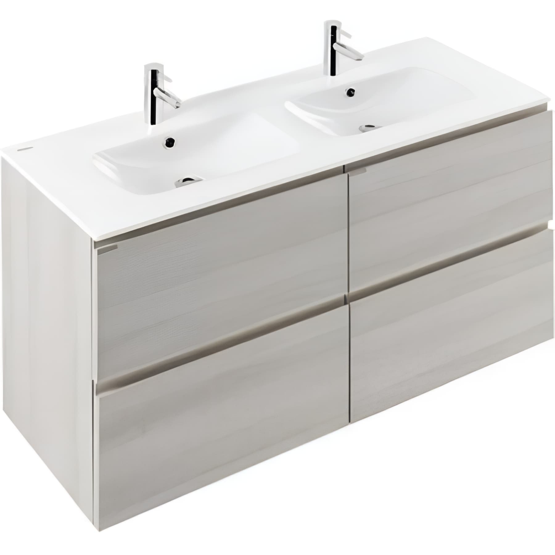 Meuble salle de bains Area 120 avec 4 tiroirs couleur beige texture