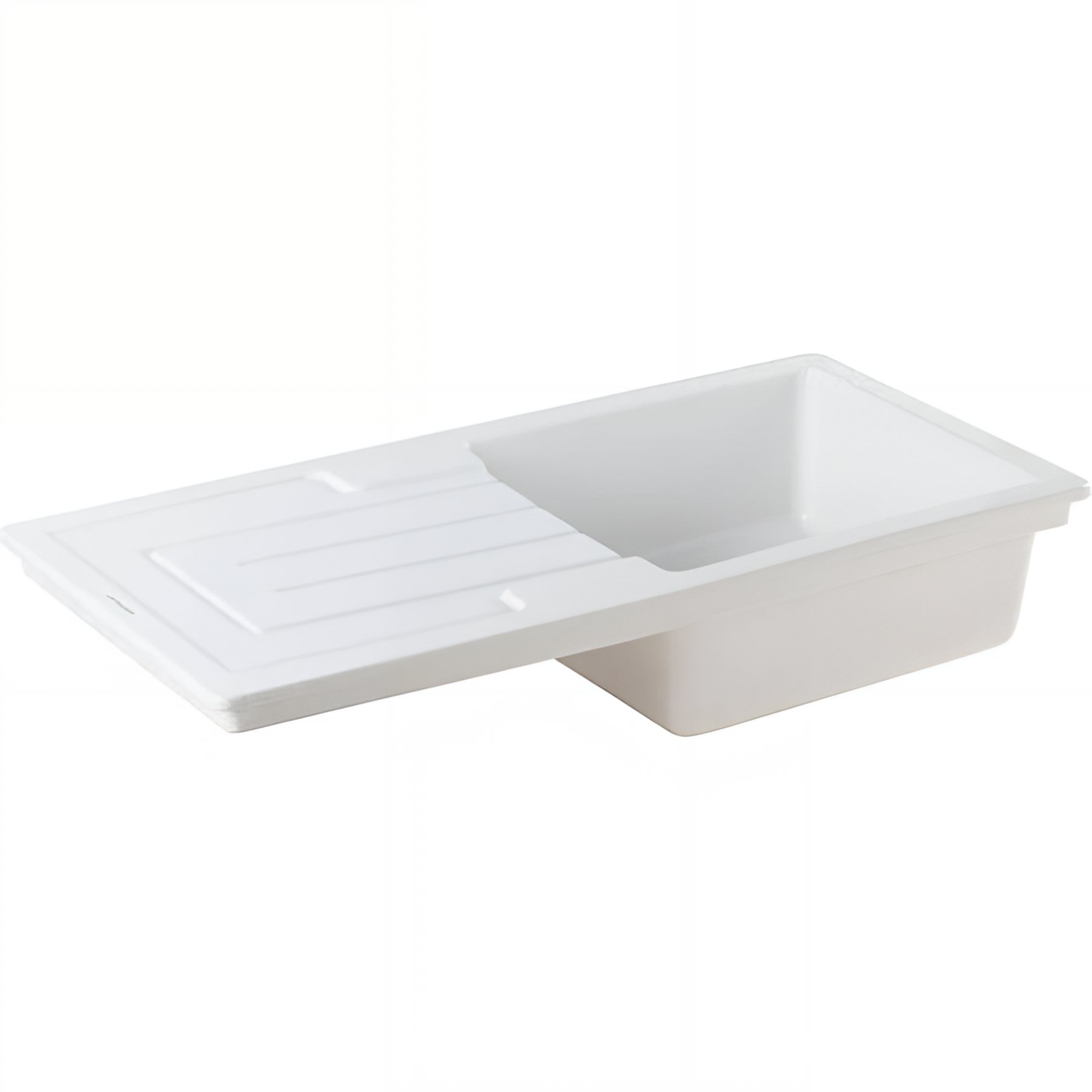 Evier Reno céramique traditionnelle SANINDUSA 1 cuve couleur blanc