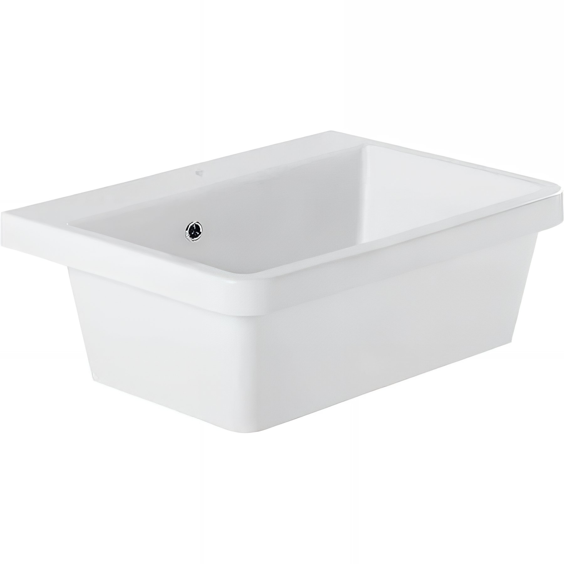 Bac à laver 655 céramique traditionnelle SANINDUSA Utility avec vidage couleur blanc    