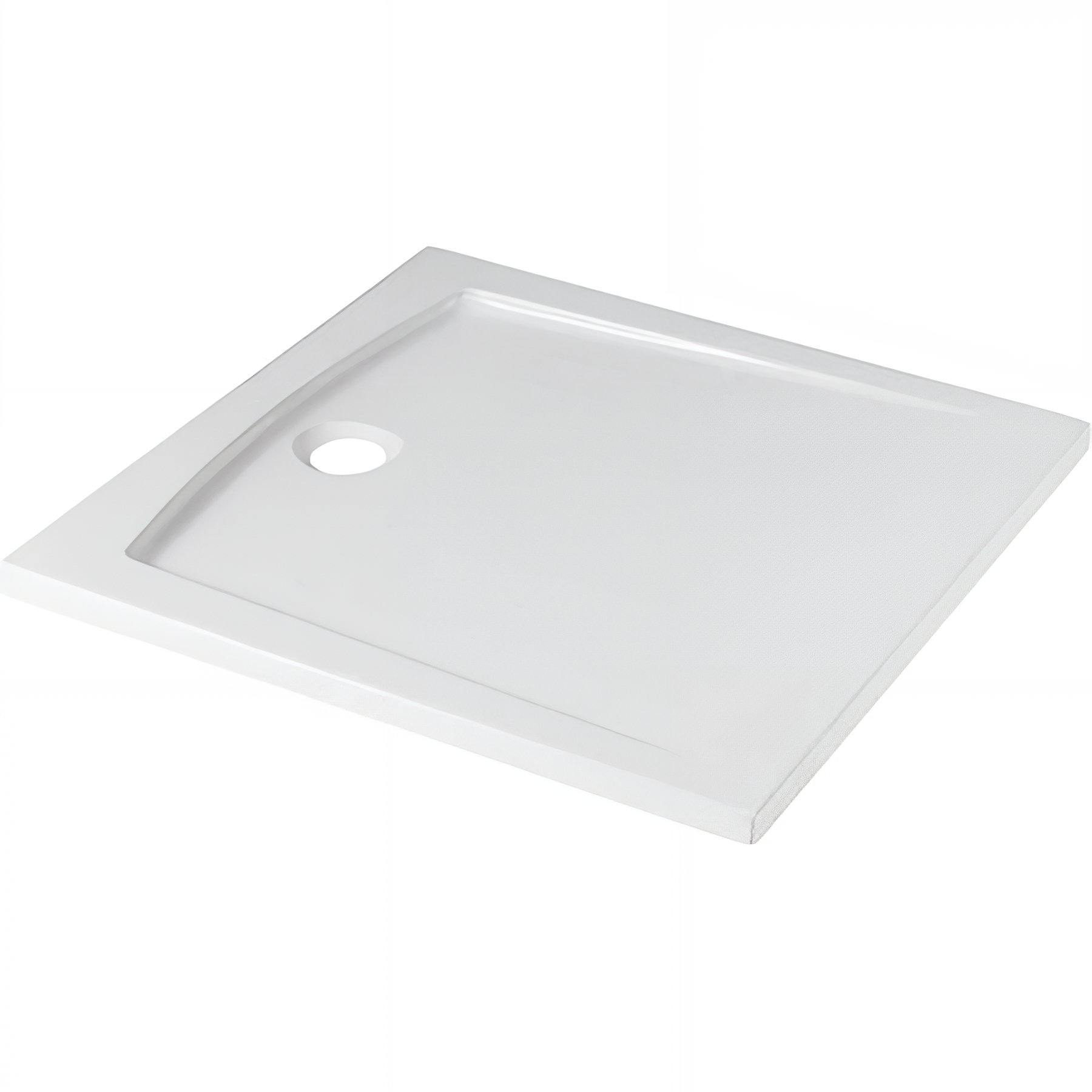 Receveur de douche acrylique Haute Densité SANINDUSA Millenium a poser 90x90 couleur blanc