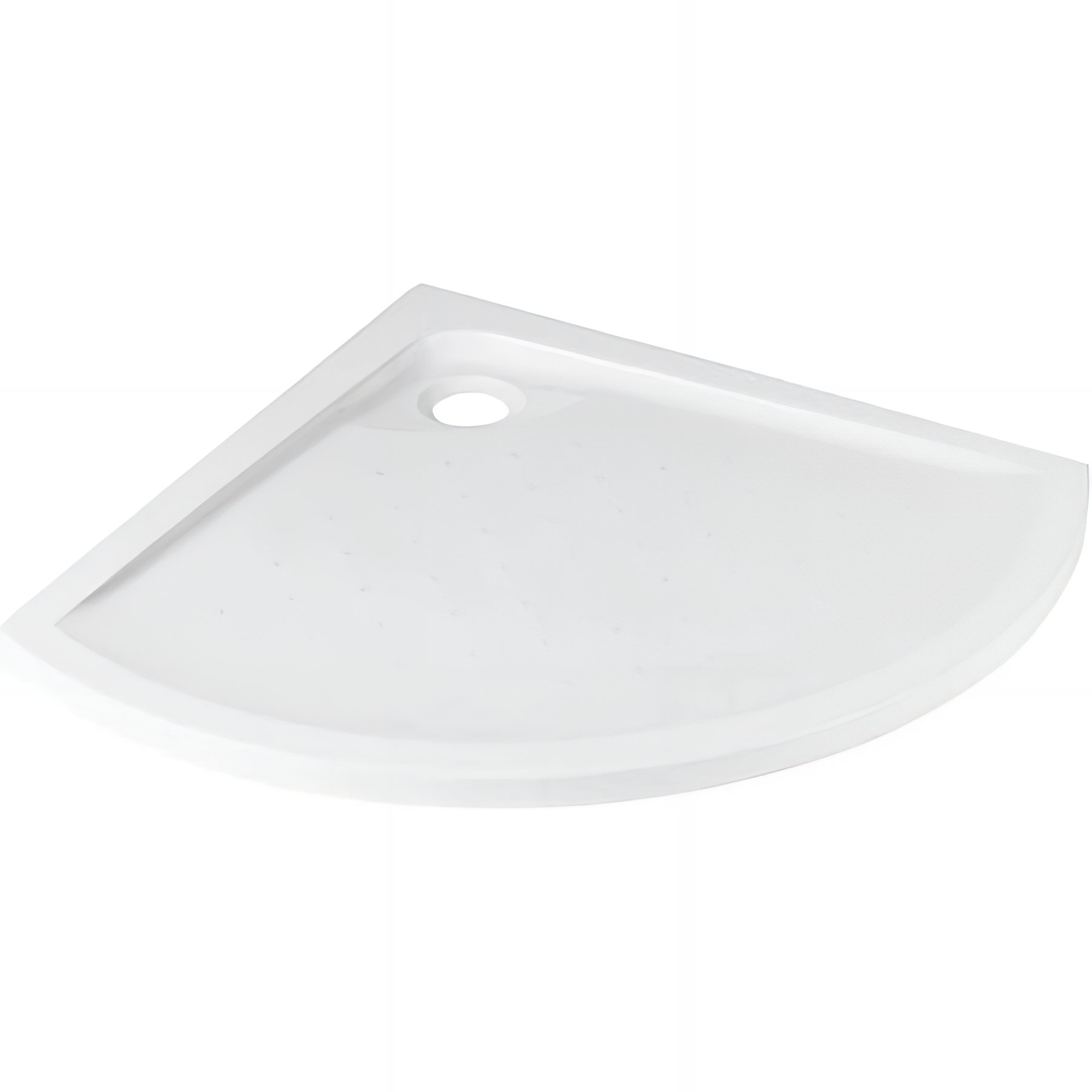 Receveur de douche acrylique Haute Densité SANINDUSA Millenium a poser 90x90 1/4 de rond couleur blanc