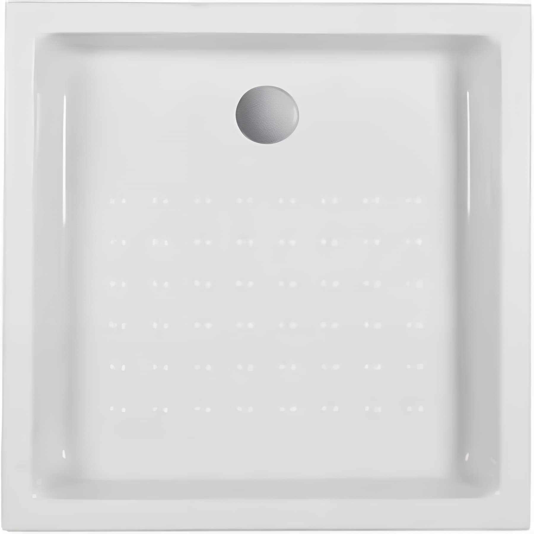 Receveur de douche acrylique Haute Densité SANINDUSA Mosaico 70x70 profondeur 12cm épaisseur 16cm couleur blanc