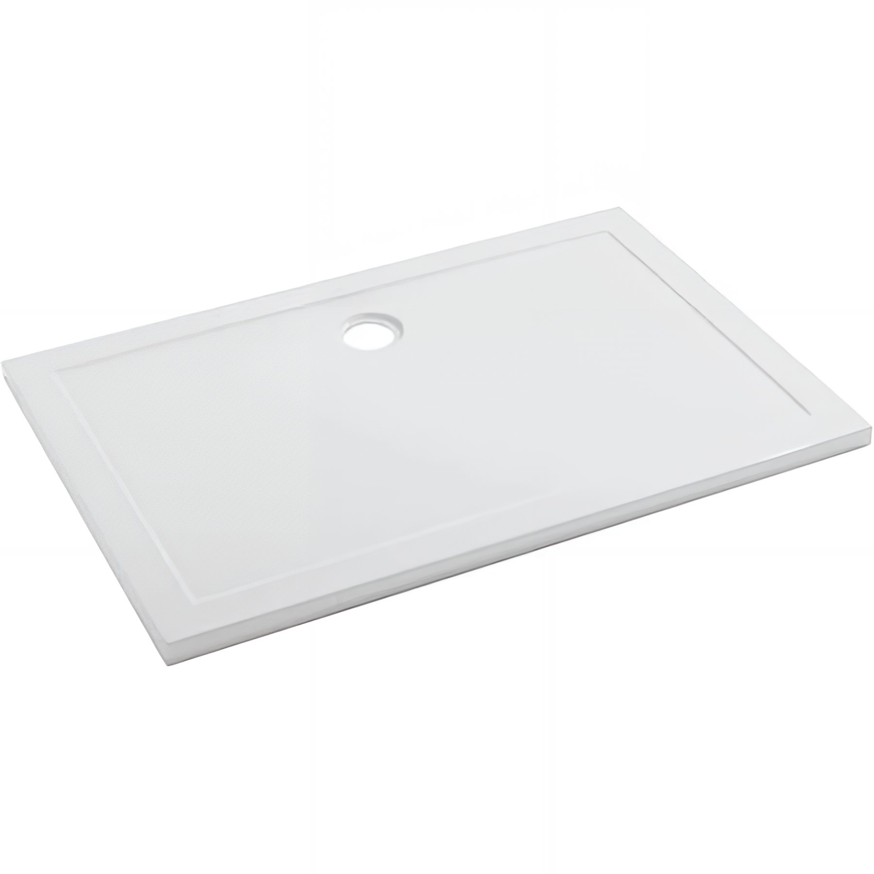 Receveur de douche acrylique Haute Densité SANINDUSA Open 120x70 épaisseur 4cm couleur blanc