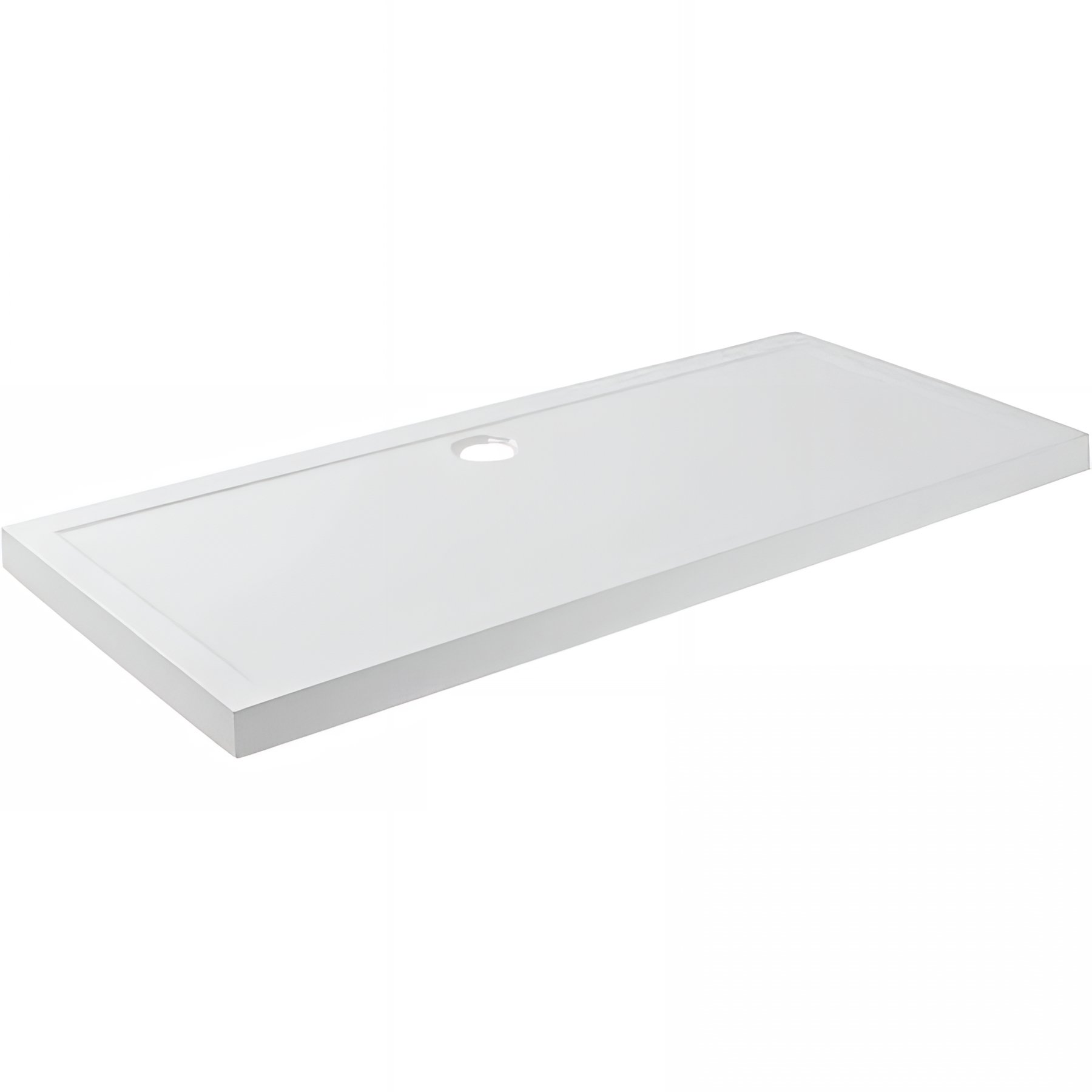 Receveur de douche acrylique Haute Densité SANINDUSA Open 100x70 épaisseur 7.5cm couleur blanc