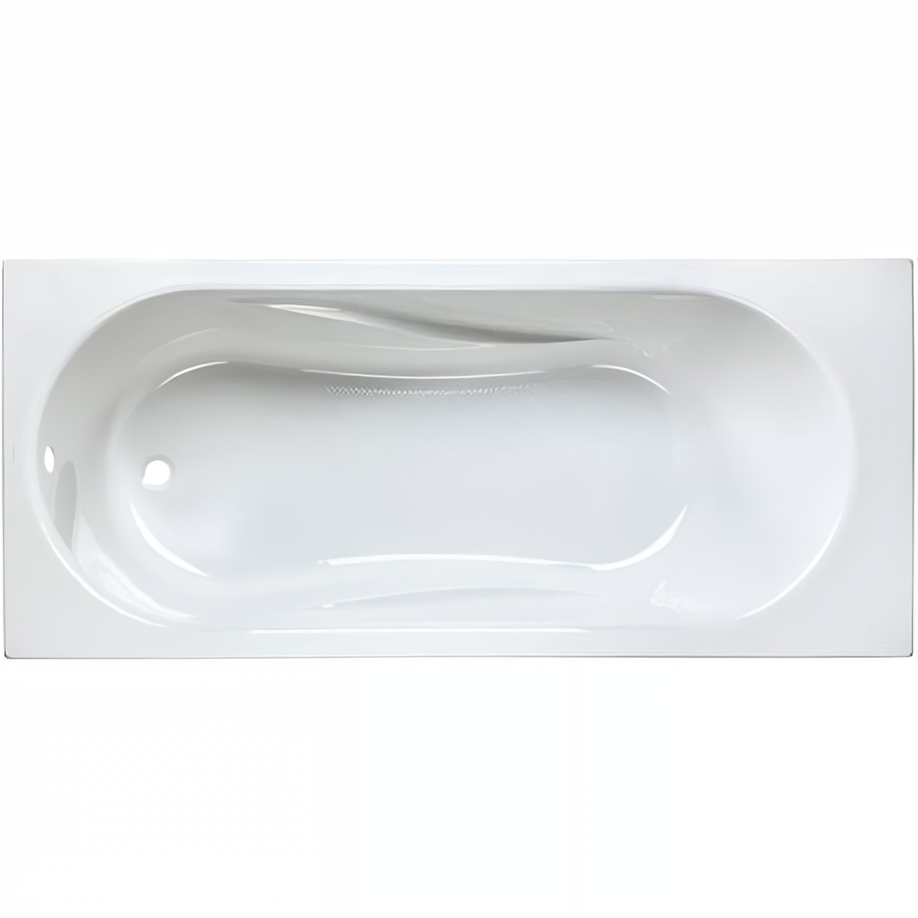 Baignoire acrylique Haute Densité SANINDUSA Aveiro 160x70 couleur blanche livrée avec pieds réglables (vidage non inclus)
