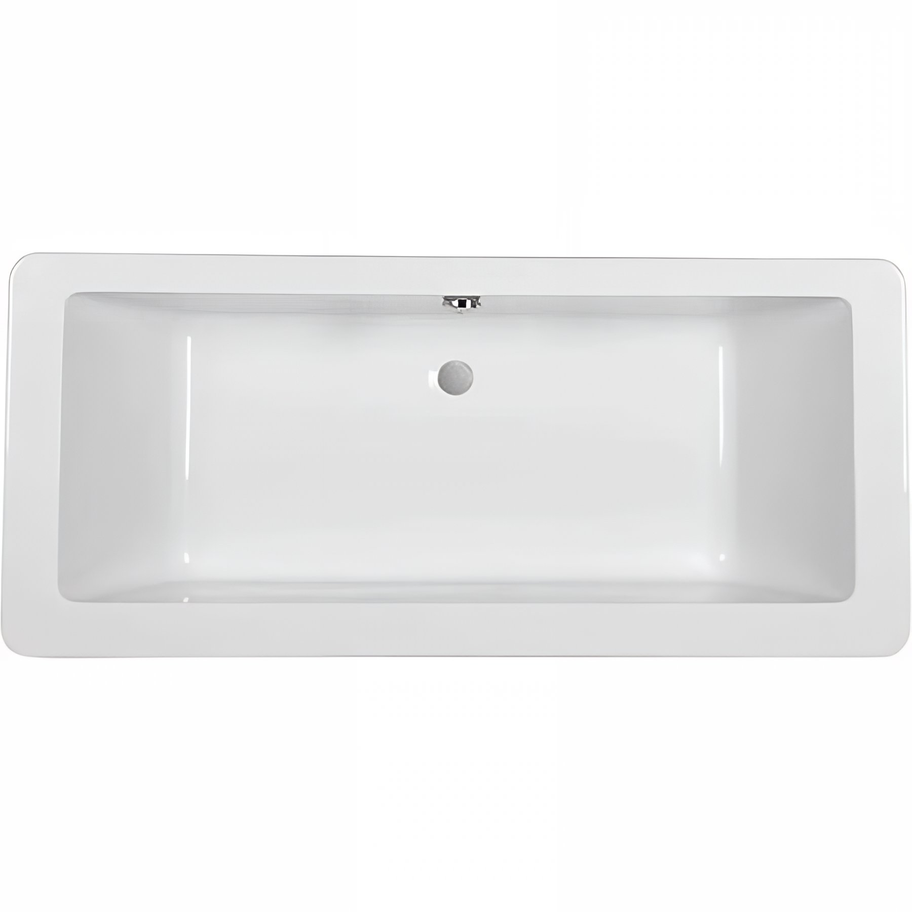Baignoire acrylique Haute Densité SANINDUSA Vintage 180x80 avec pieds réglables couleur blanc (vidage non inclus)