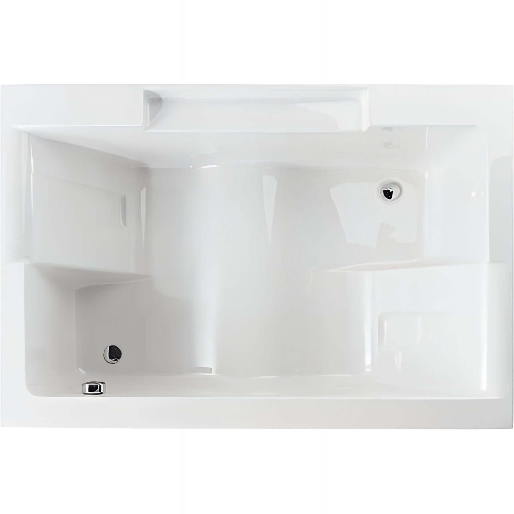 Baignoire acrylique Haute Densité SANINDUSA 180x120 TwoSpace couleur blanc