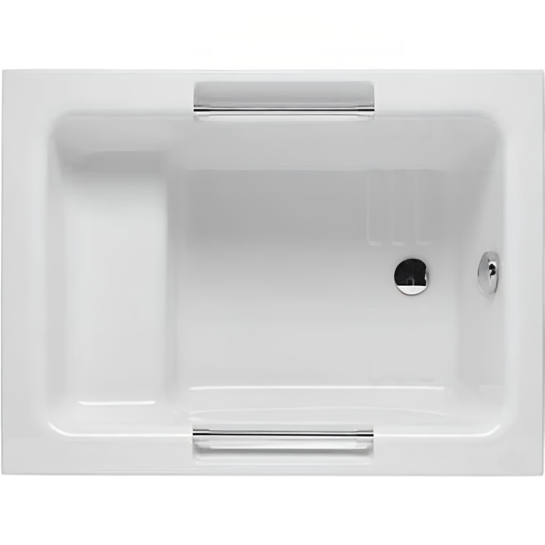 Baignoire acrylique Haute Densité SANINDUSA Shortline 100x70 couleur blanc avec châssis