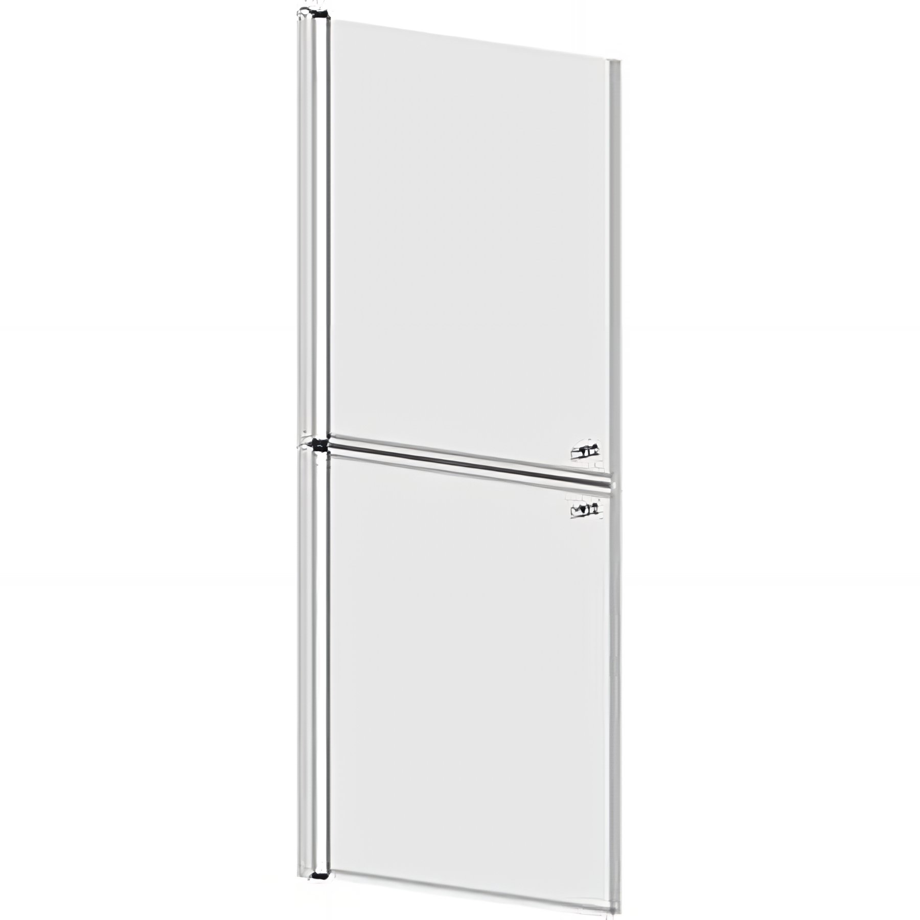 Porte de douche PMR normes handicapé SANINDUSA New WC Care 120x120 hauteur 185cm cristal/chrome