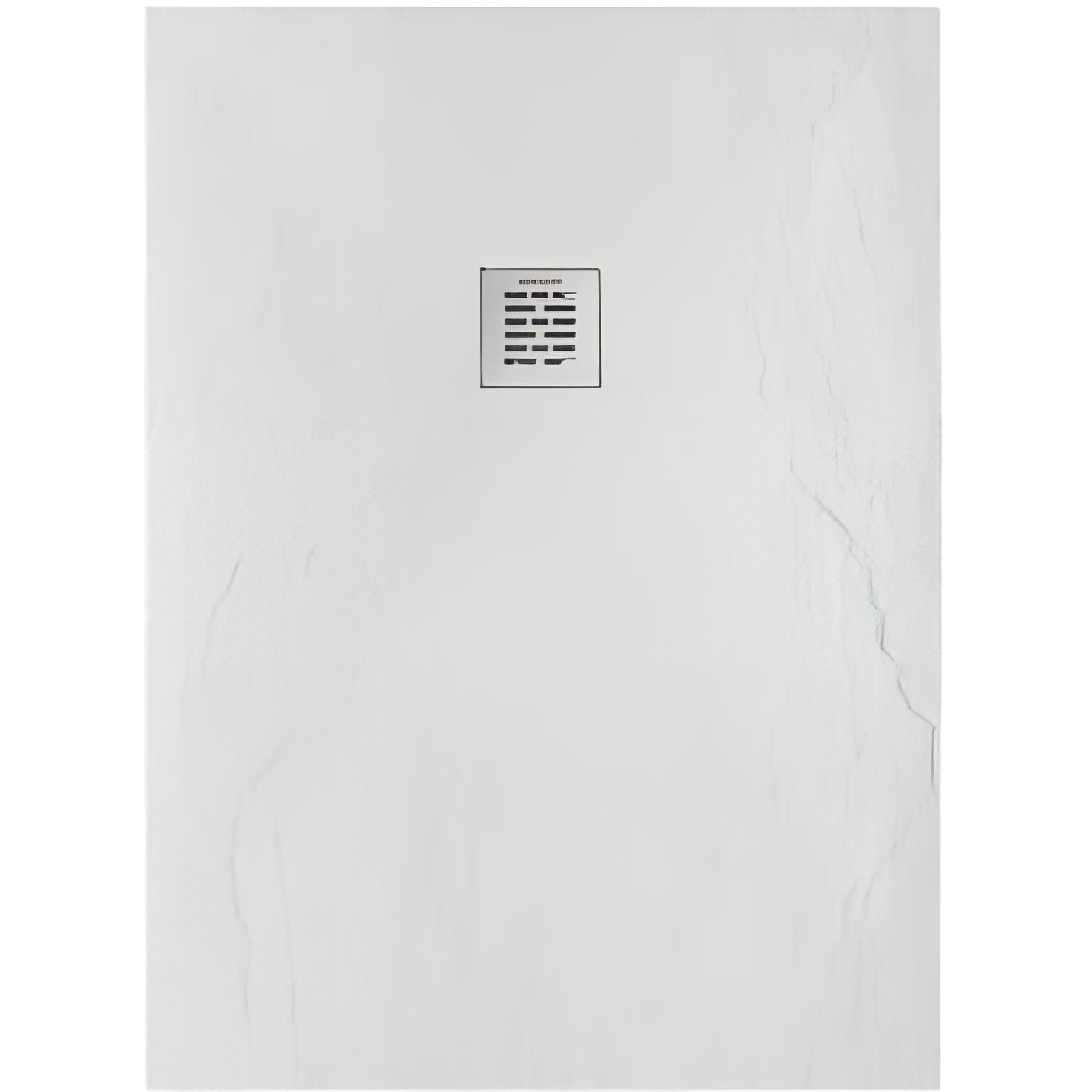 Receveur de douche en pierre naturelle découplable SANINDUSA STONIT Marina 170x120 effet relief SCHISTE antiglisse C3+bonde couleur blanc