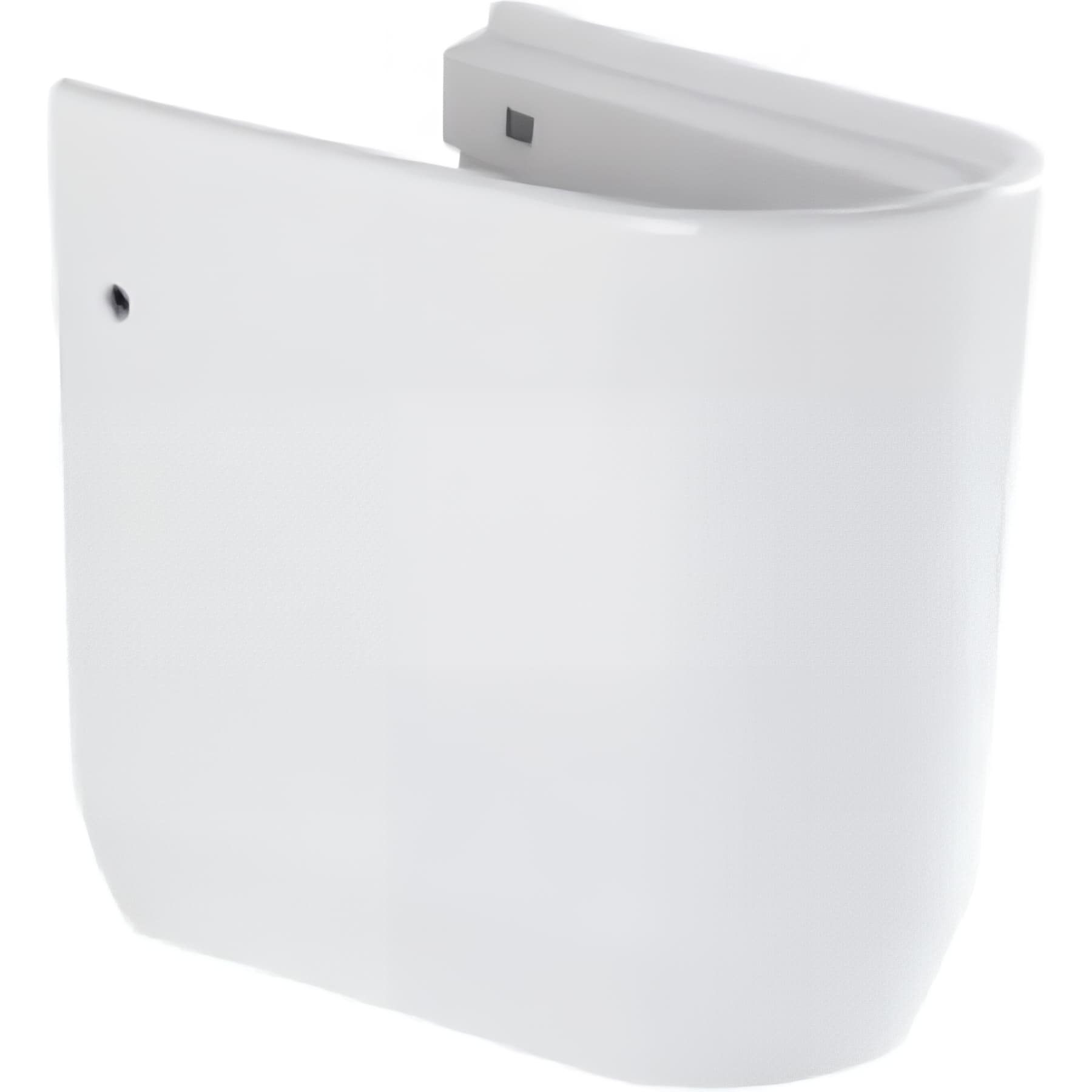 Demi colonne cache siphon pour lavabo céramique traditionnelle SANINDUSA suspendue Easy couleur blanc