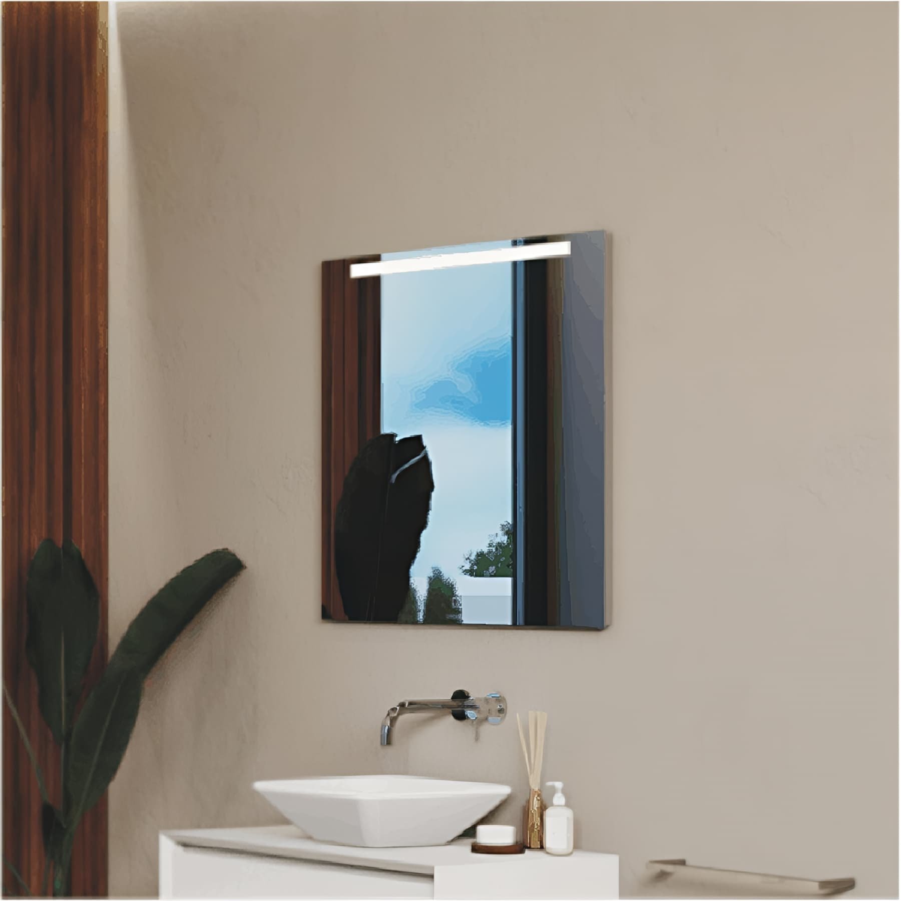 Receveur de douche en pierre naturelle découplable SANINDUSA STONIT Marina Plus 190x80 couleur beige surface lisse anti dérapant C3 bonde offerte