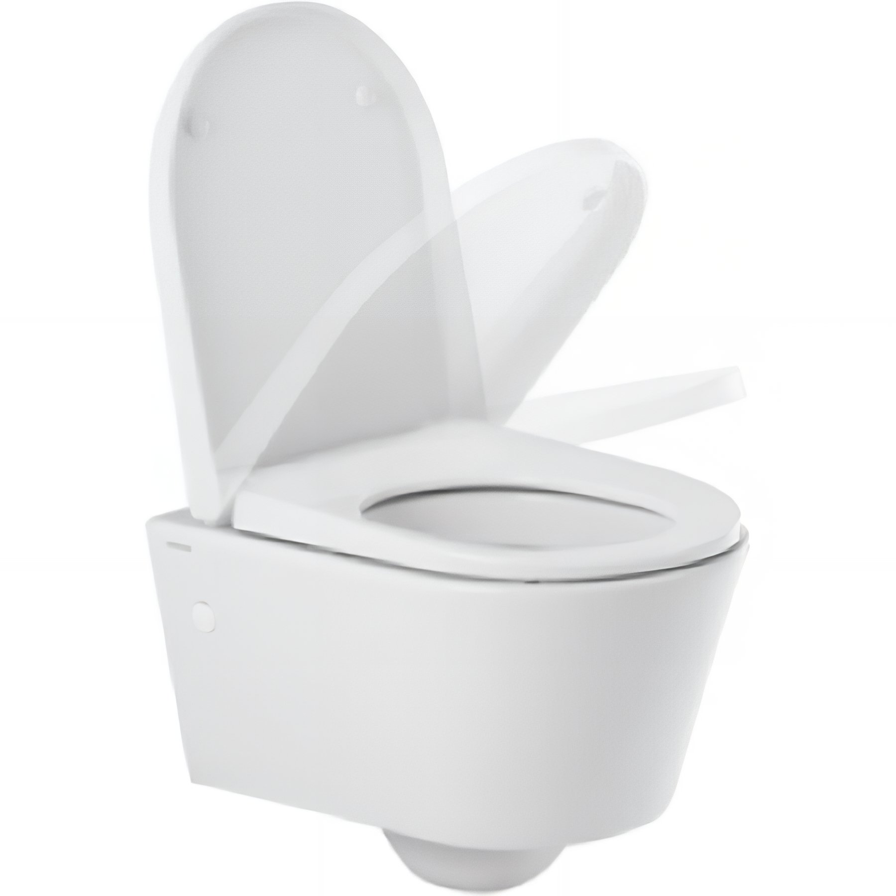 Pack WC suspendu céramique traditionnelle SANINDUSA UrbY couleur blanc abattant déclipsable slow close frein de chute