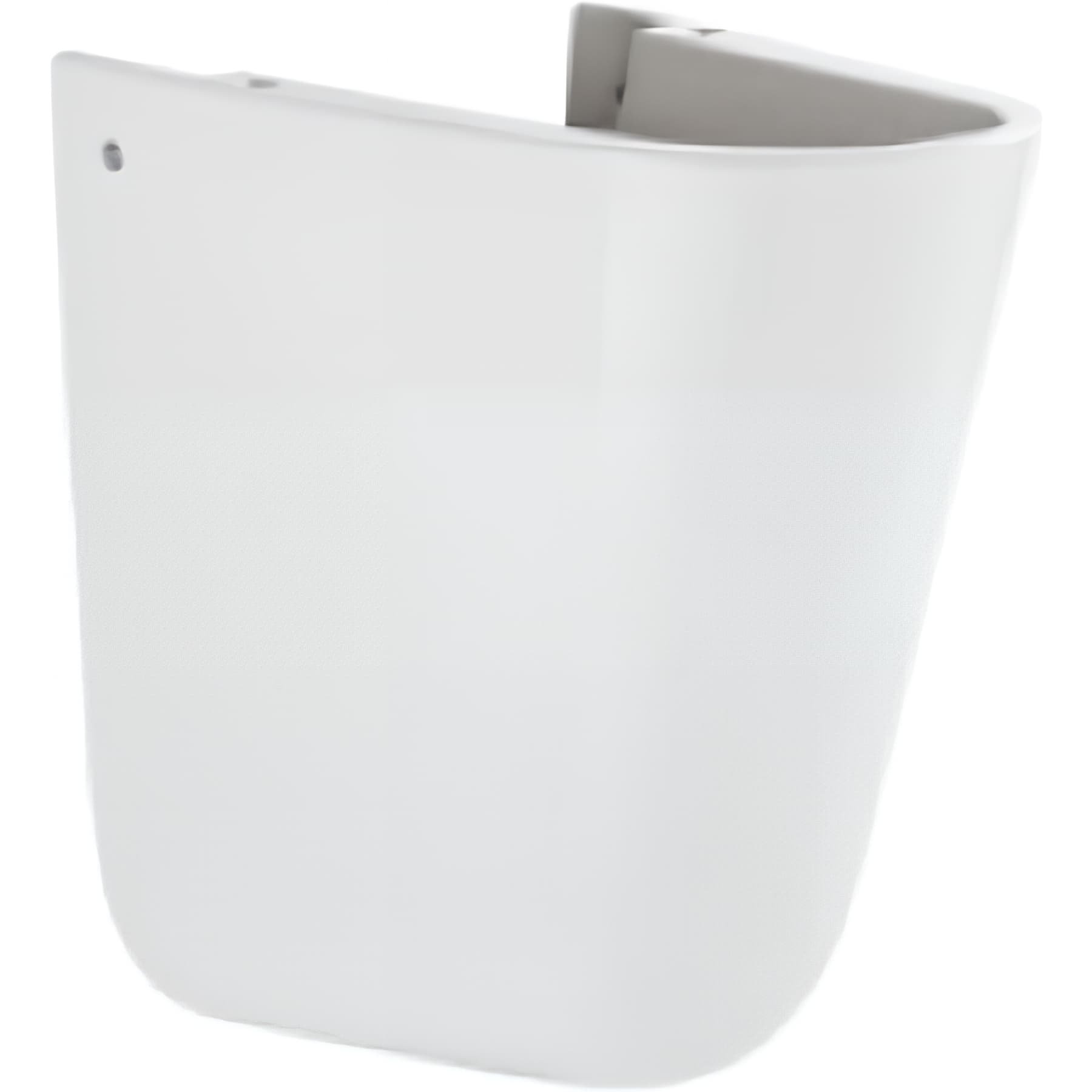 Demi colonne céramique traditionnelle SANINDUSA cache siphon pour lavabo Cetus couleur blanc