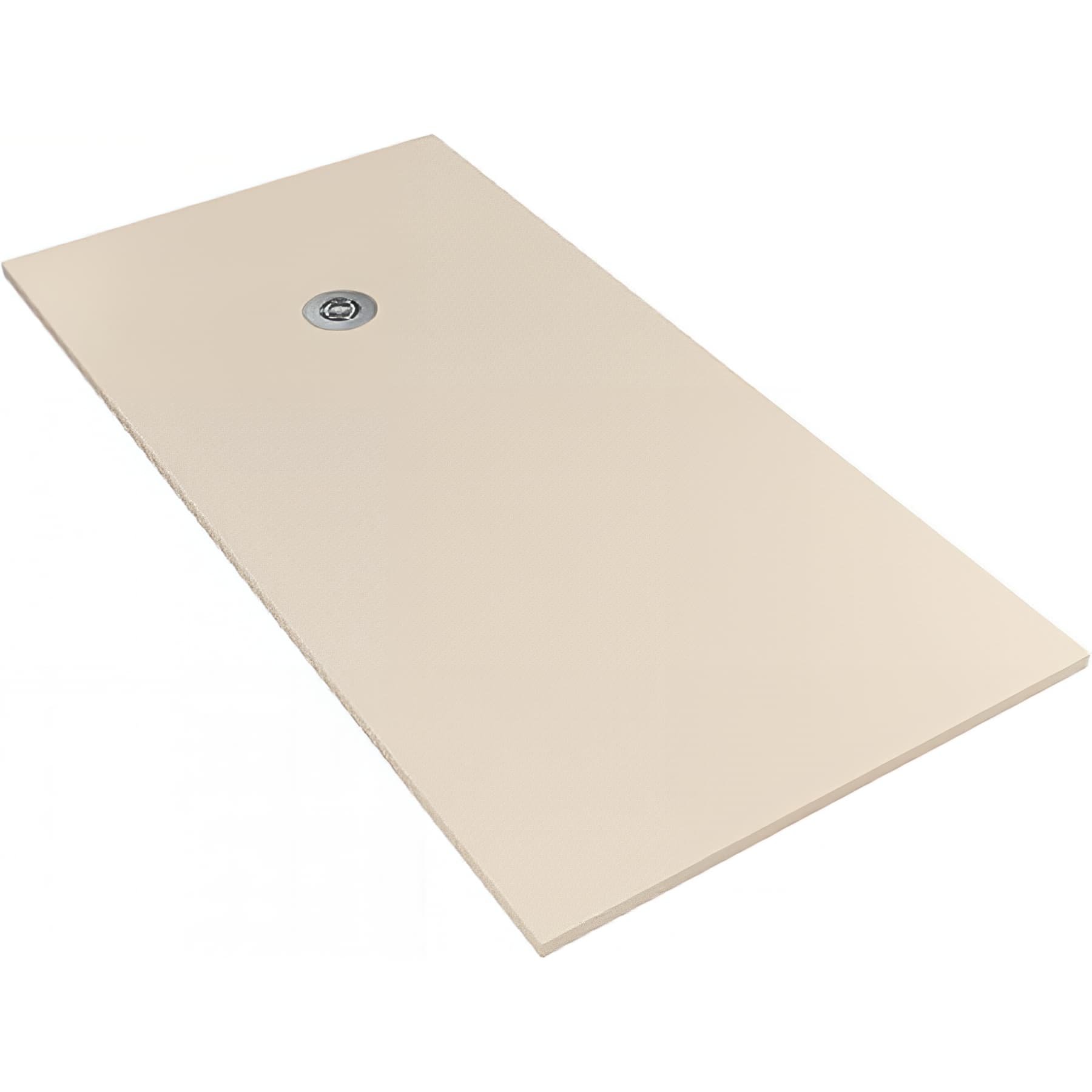 Receveur de douche en pierre naturelle découplable SANINDUSA STONIT Marina Plus 180x80 couleur beige surface lisse anti dérapant C3 bonde offerte