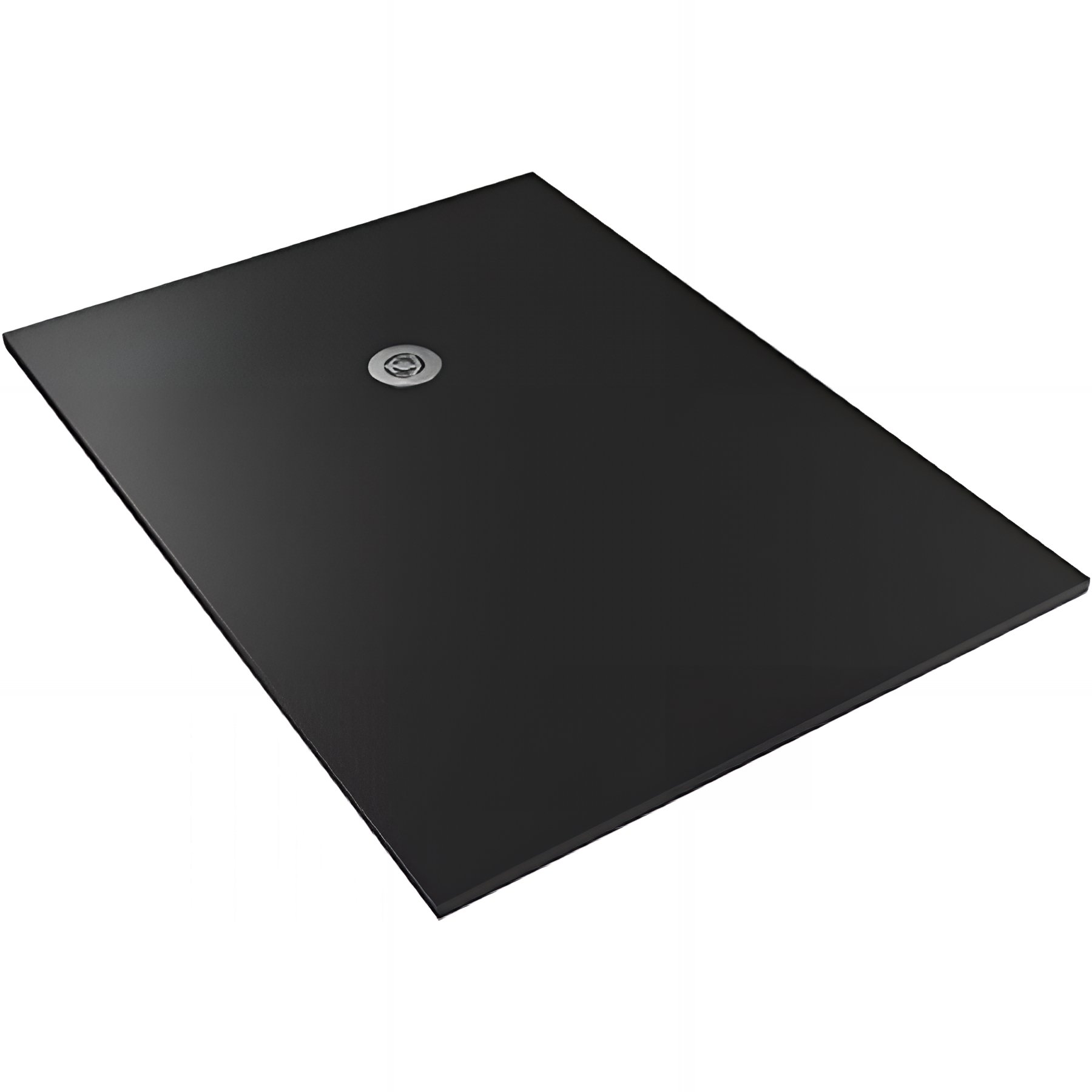 Receveur de douche en pierre naturelle découplable SANINDUSA STONIT Marina Plus 130x80 surface lisse anti dérapant C3 bonde offerte couleur noir