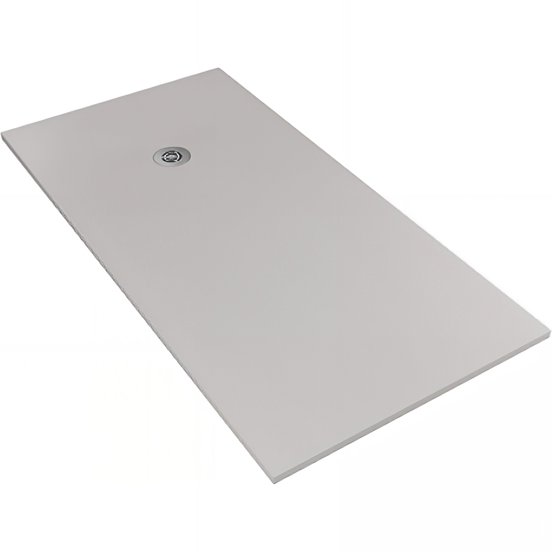 Receveur de douche en pierre naturelle découplable SANINDUSA STONIT Marina Plus 210x70 surface lisse anti dérapant C3 bonde offerte couleur gris