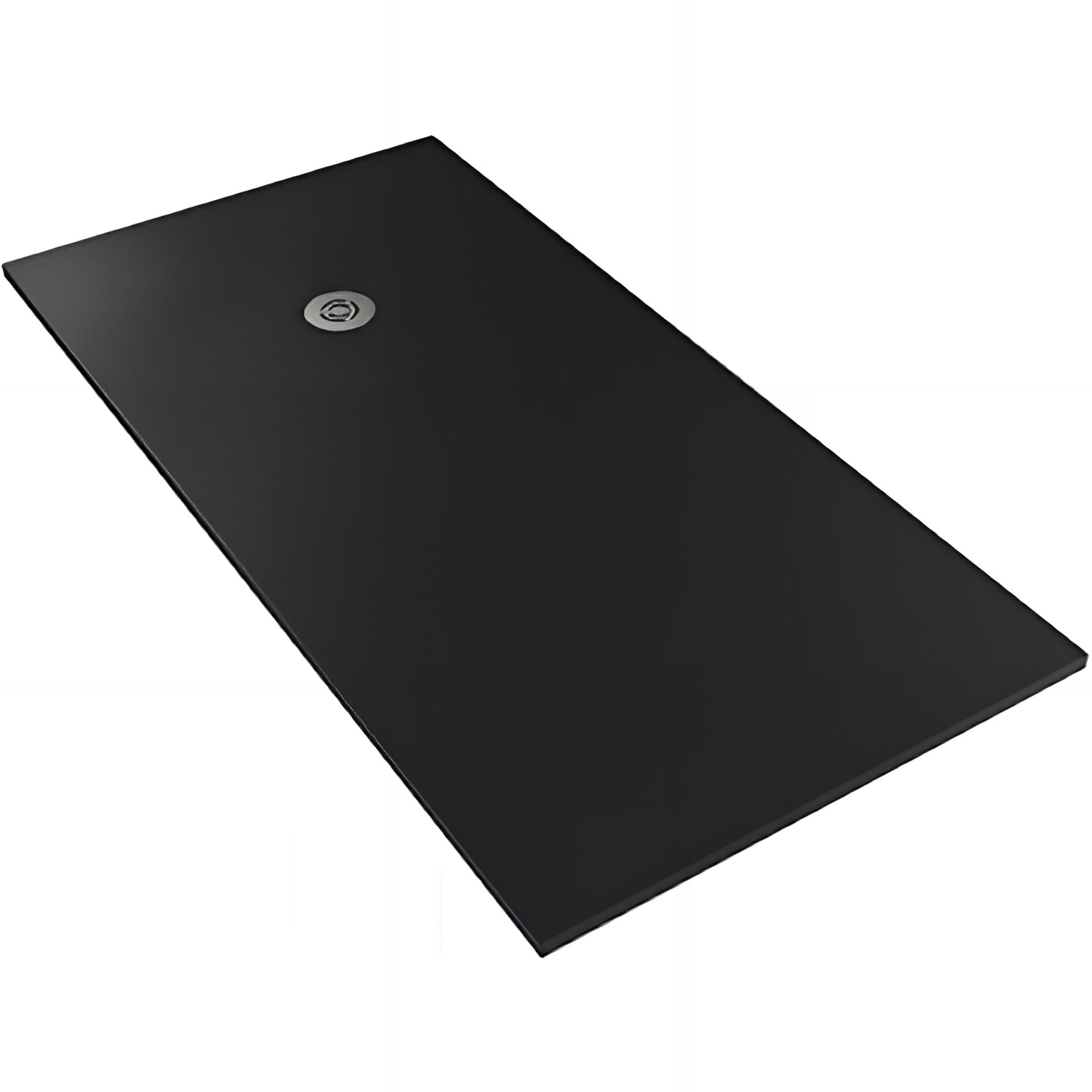 Receveur de douche en pierre naturelle découplable SANINDUSA STONIT Marina Plus 240x80 surface lisse anti dérapant C3 bonde offerte couleur noir