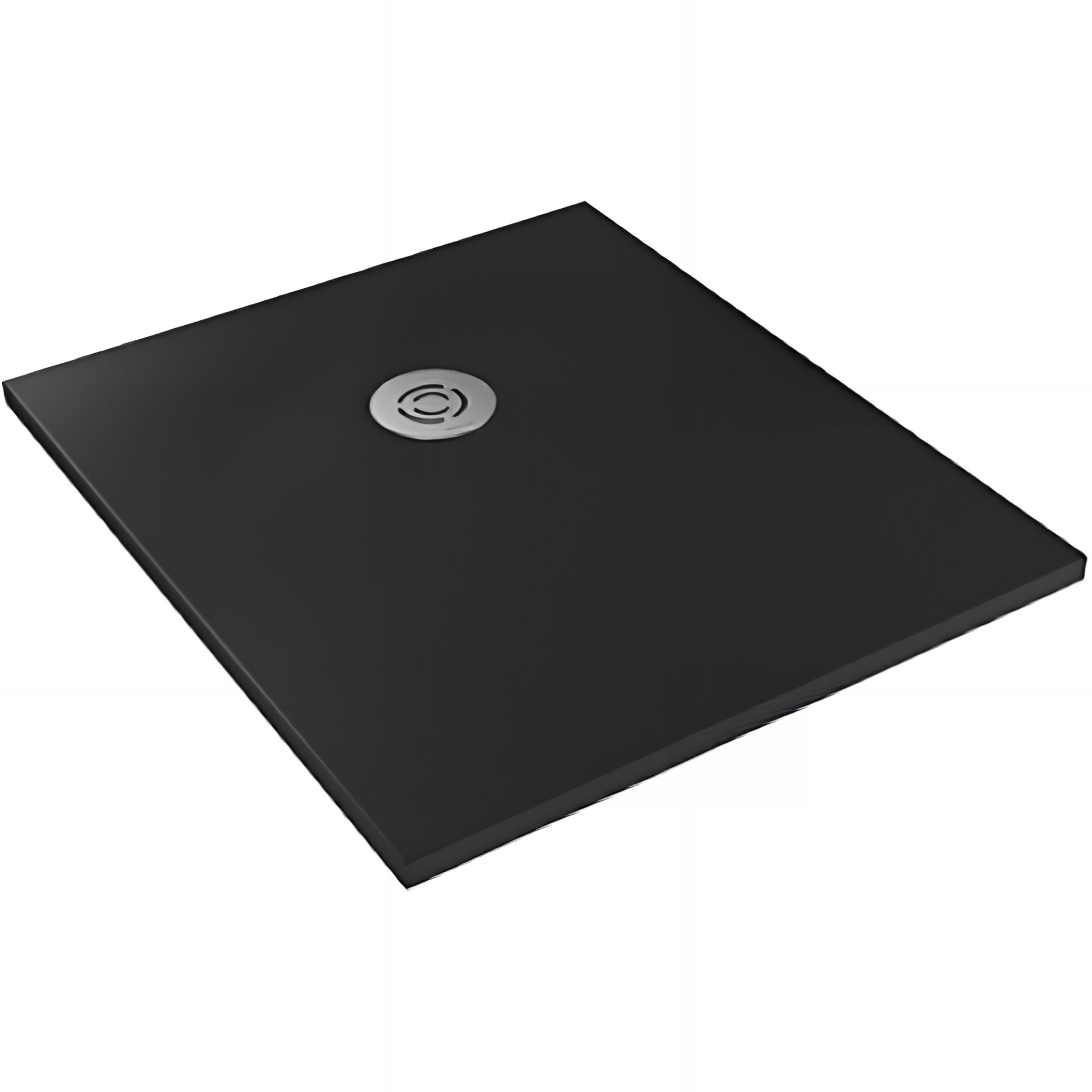 Receveur de douche en pierre naturelle découplable SANINDUSA STONIT Marina Plus 90x70 surface lisse anti dérapant C3 bonde offerte couleur noir