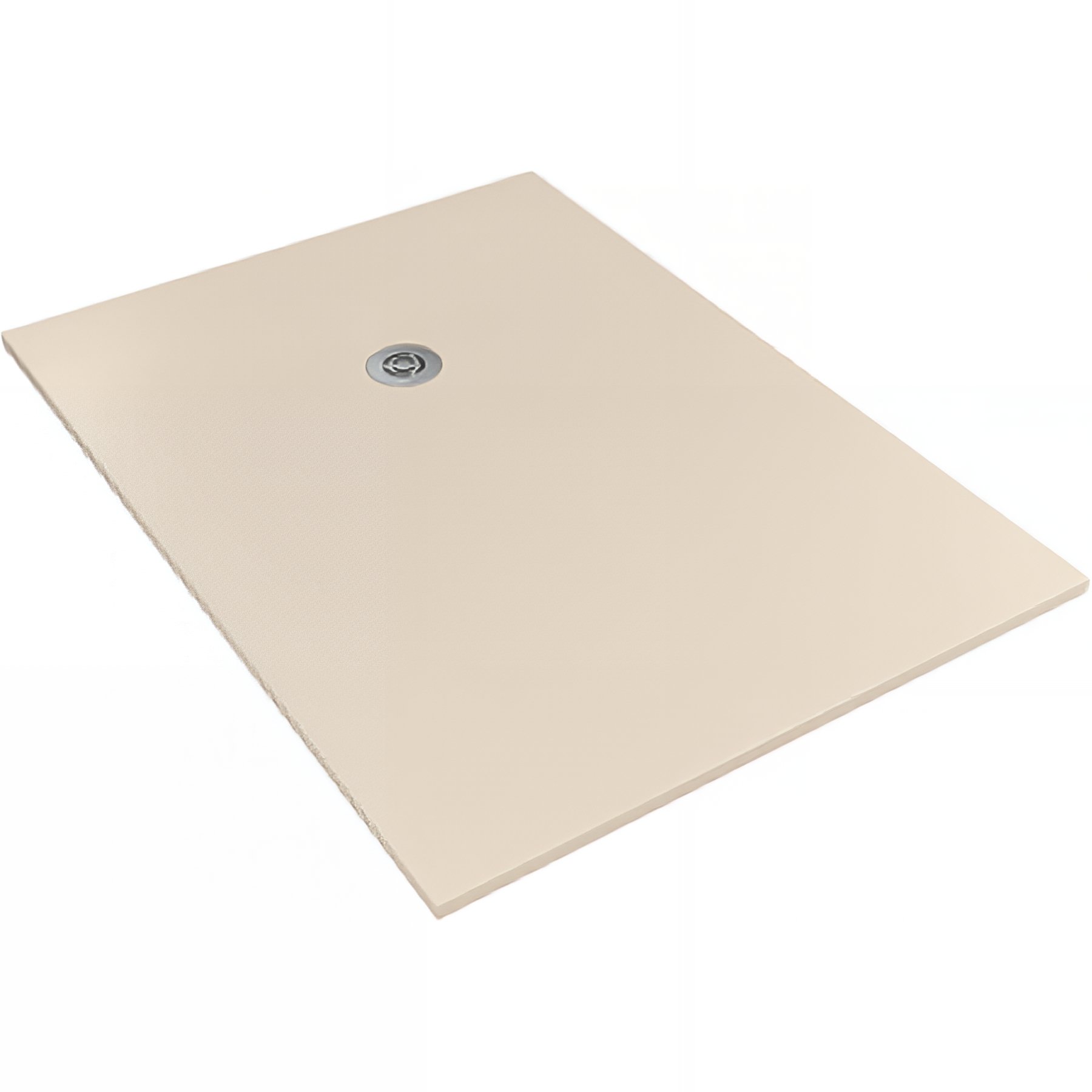 Receveur de douche en pierre naturelle découplable SANINDUSA STONIT Marina Plus 120x70 surface lisse anti dérapant C3 bonde offerte couleur beige