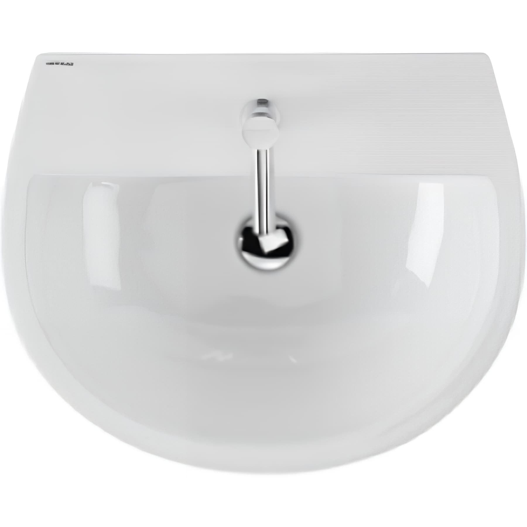 Lavabo 50cm mural céramique traditionnelle SANINDUSA Easy couleur blanc