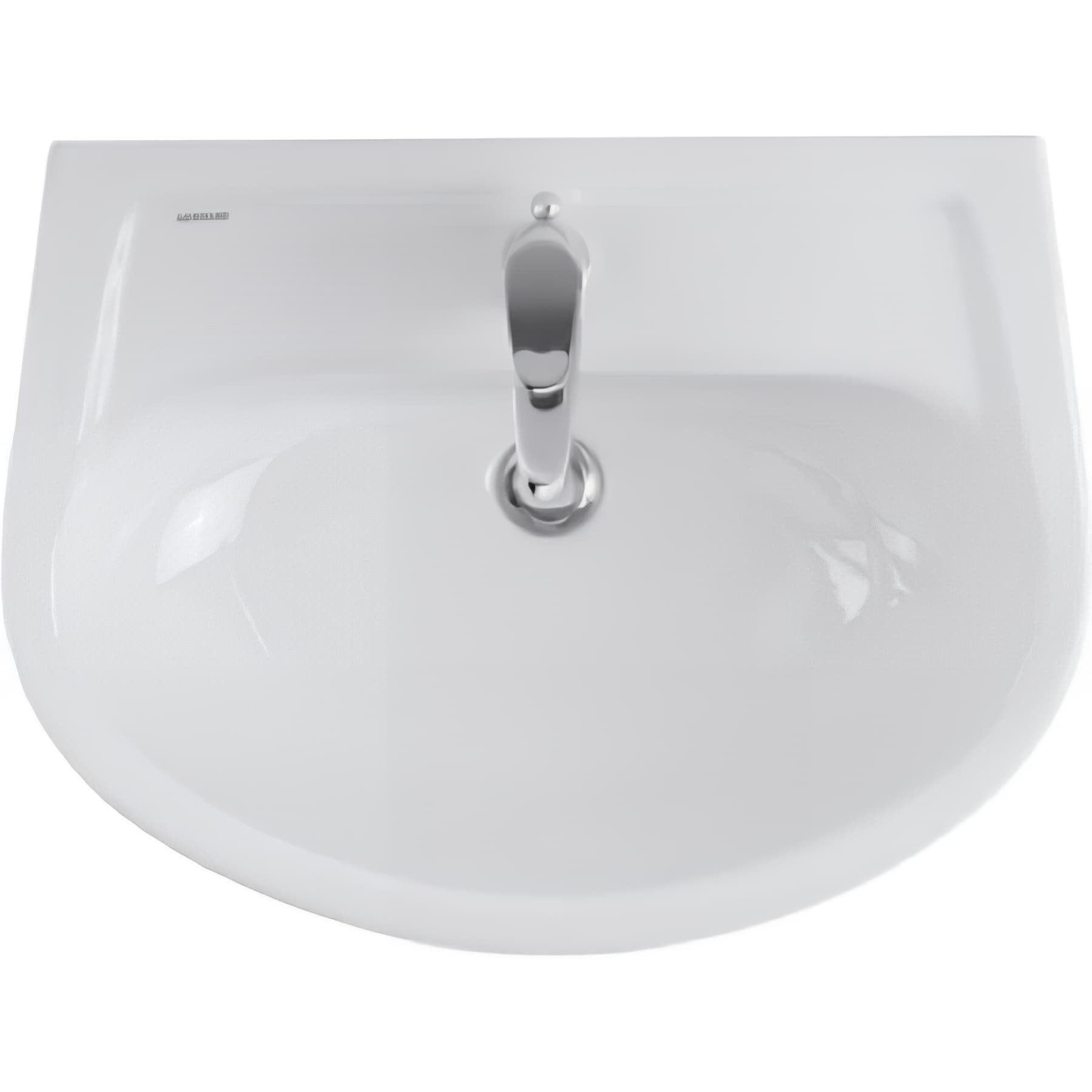 Lavabo 60cm mural céramique traditionnelle SANINDUSA Cetus couleur blanc