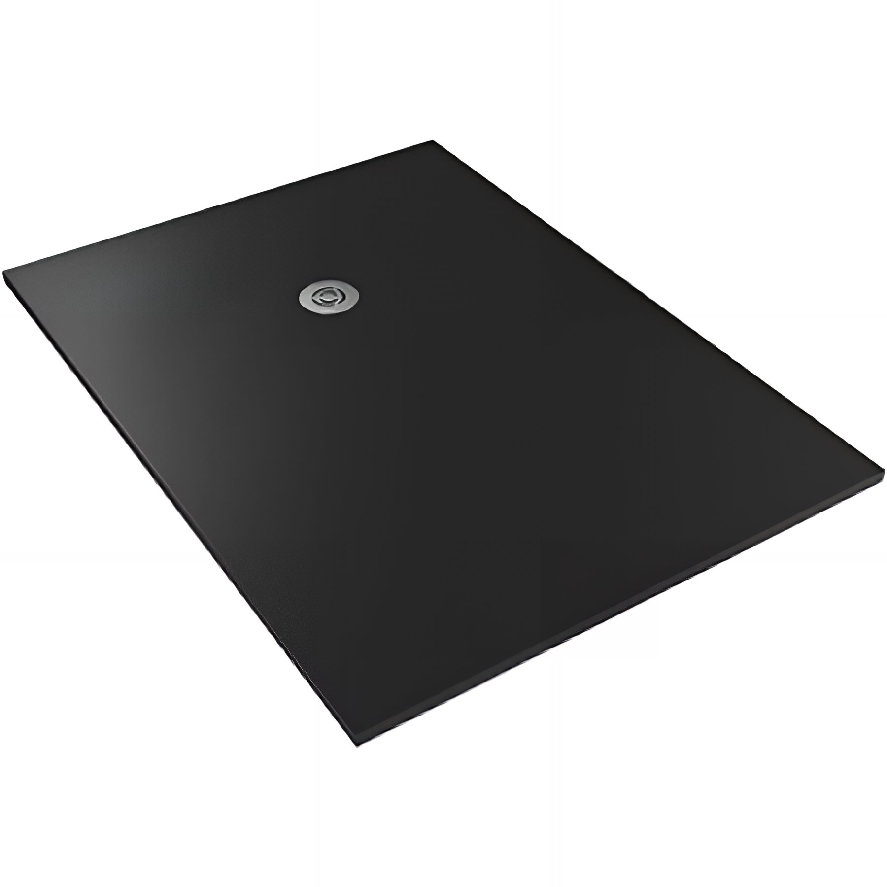 Receveur de douche en pierre naturelle découplable SANINDUSA STONIT Marina Plus 120x90 surface lisse anti dérapant C3 bonde offerte couleur noir