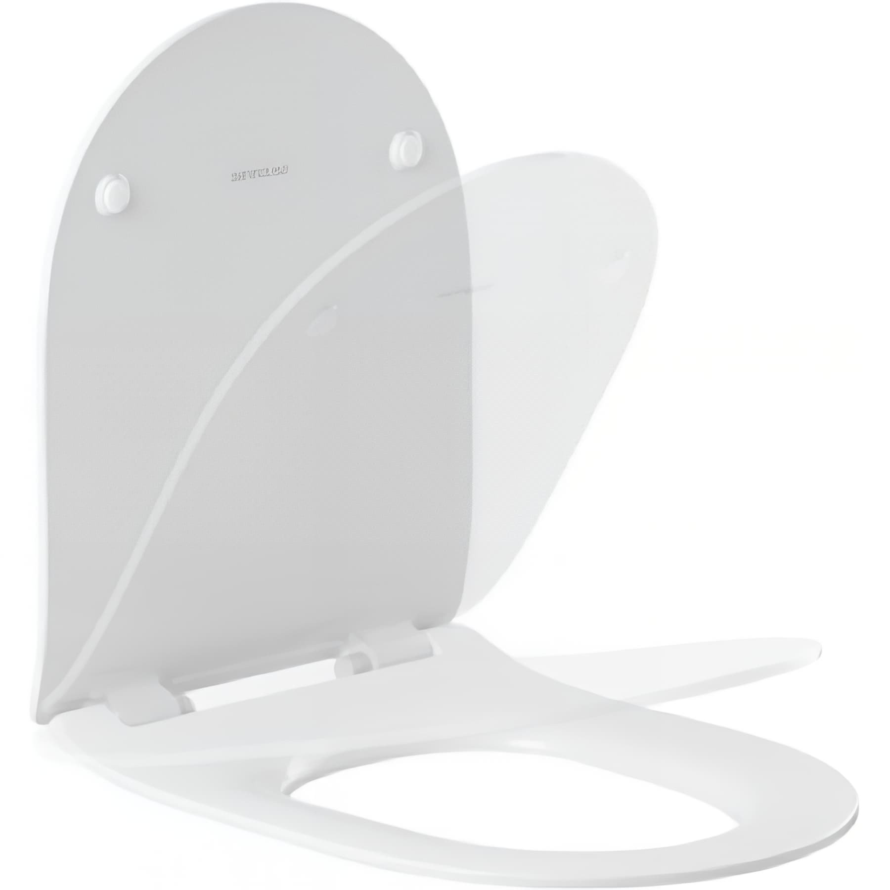 Abattant WC extra plat Sanibold easyclip slow close frein de chute couleur blanc mat