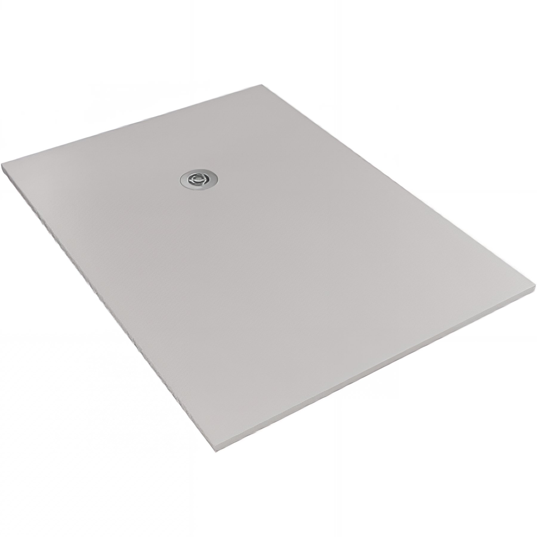Receveur de douche en pierre naturelle découplable SANINDUSA STONIT Marina Plus 120x90 surface lisse anti dérapant C3 bonde offerte couleur gris