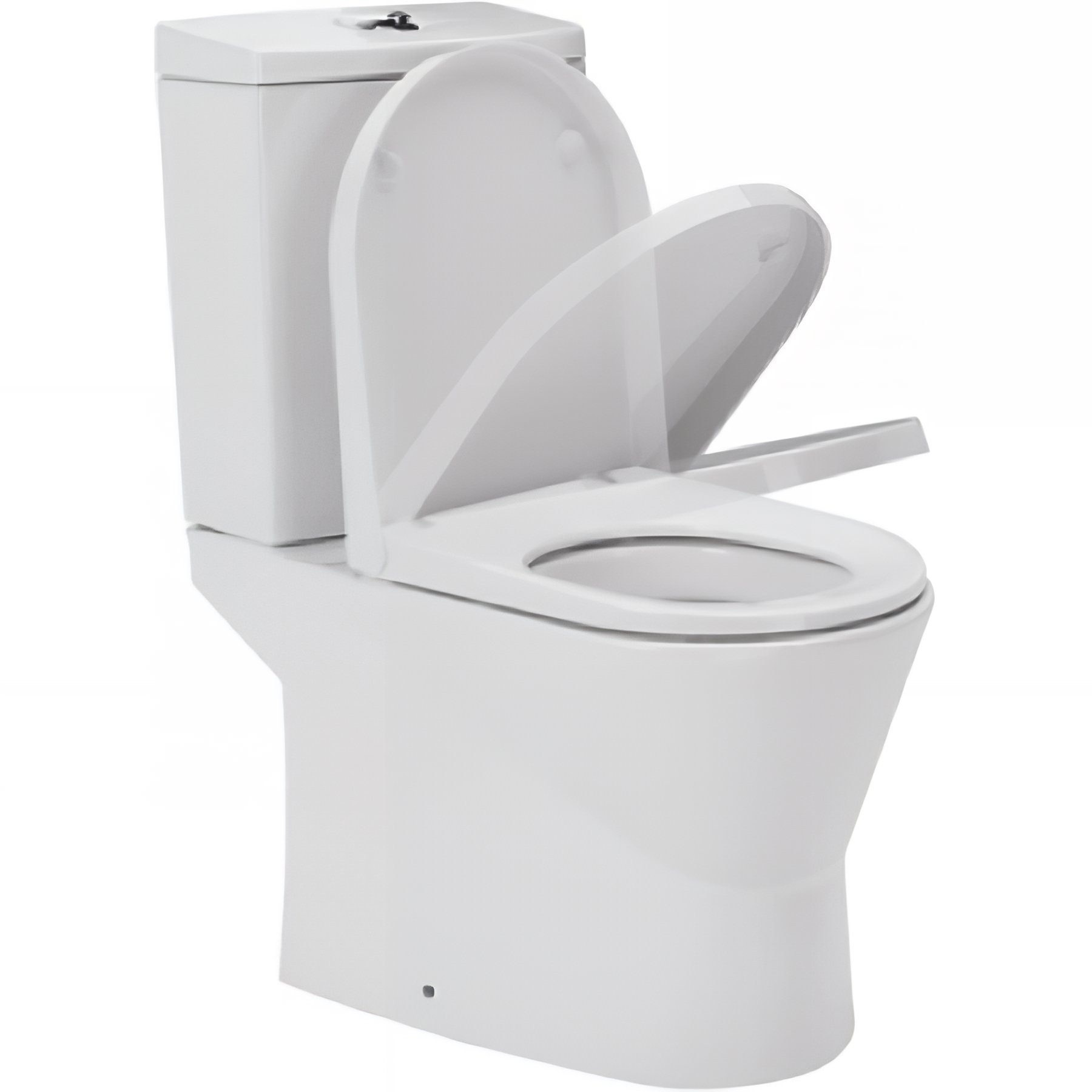 Pack WC céramique traditionnelle SANINDUSA UrbY 65 caréné évacuation par dessous couleur blanc